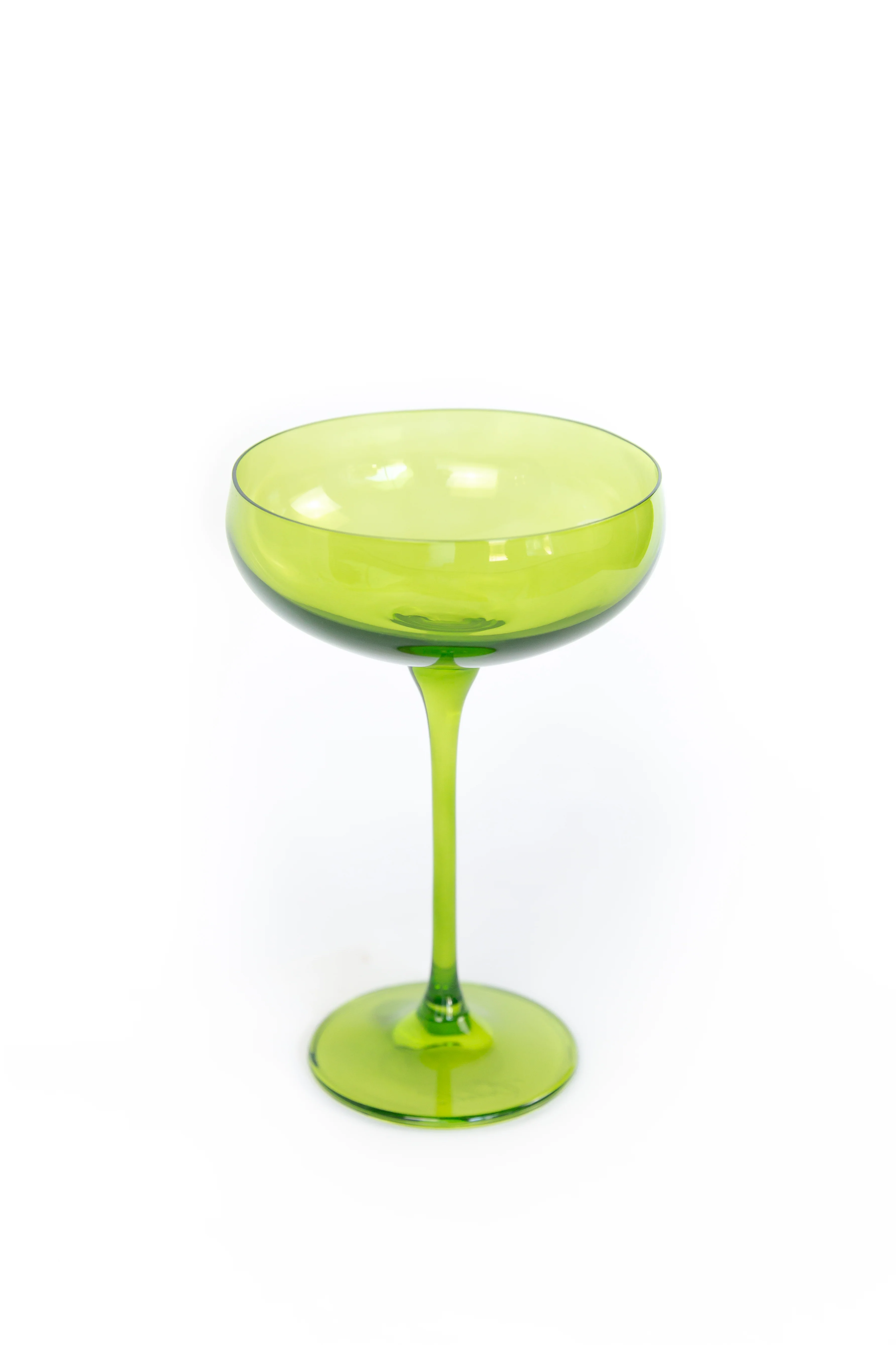 Estelle Colored Champagne Coupe Stemware - Set of 2 {Forest Green} - Image 7