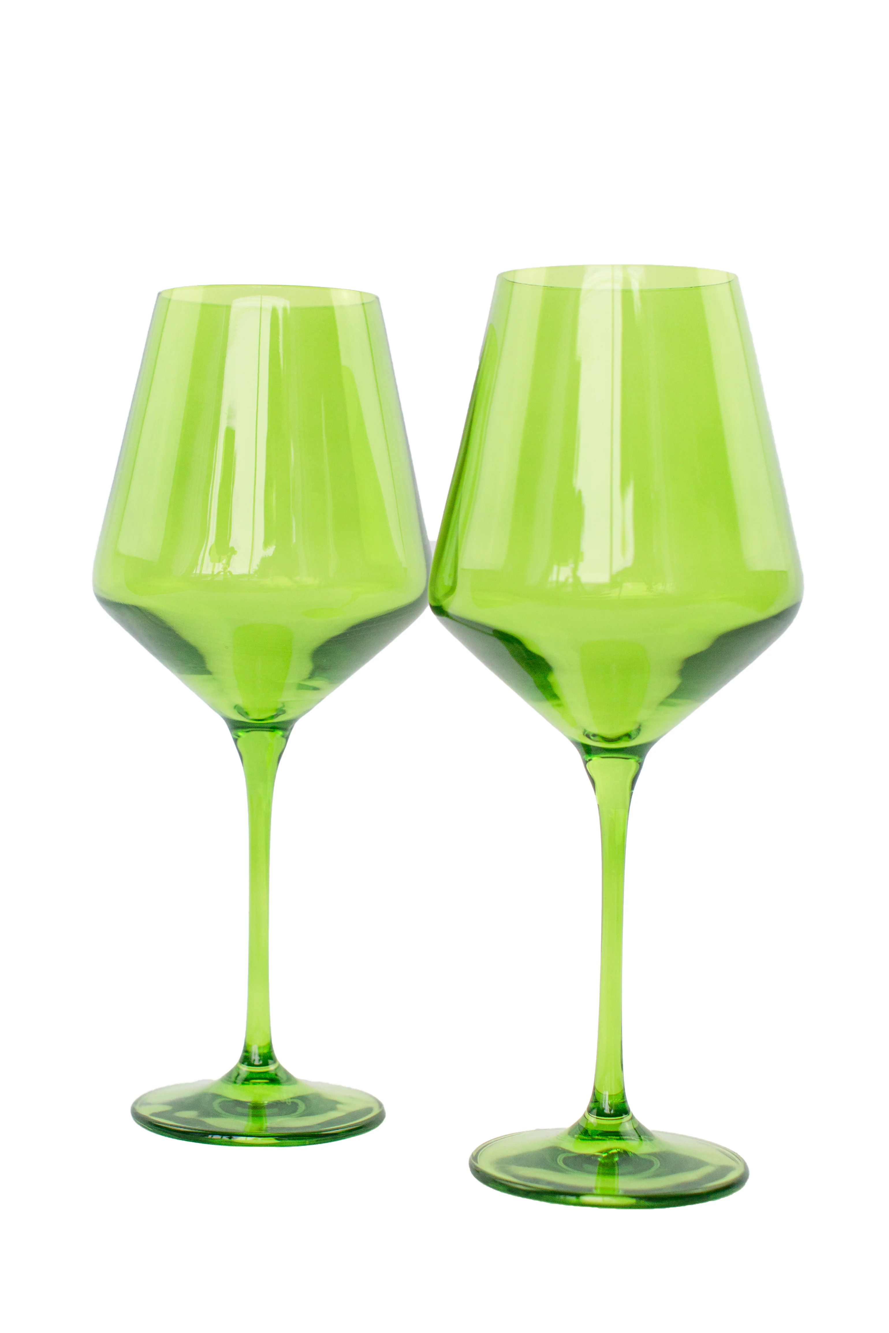 Estelle Colored Wine Stemware - Set of 2 {Forest Green} - Image 5