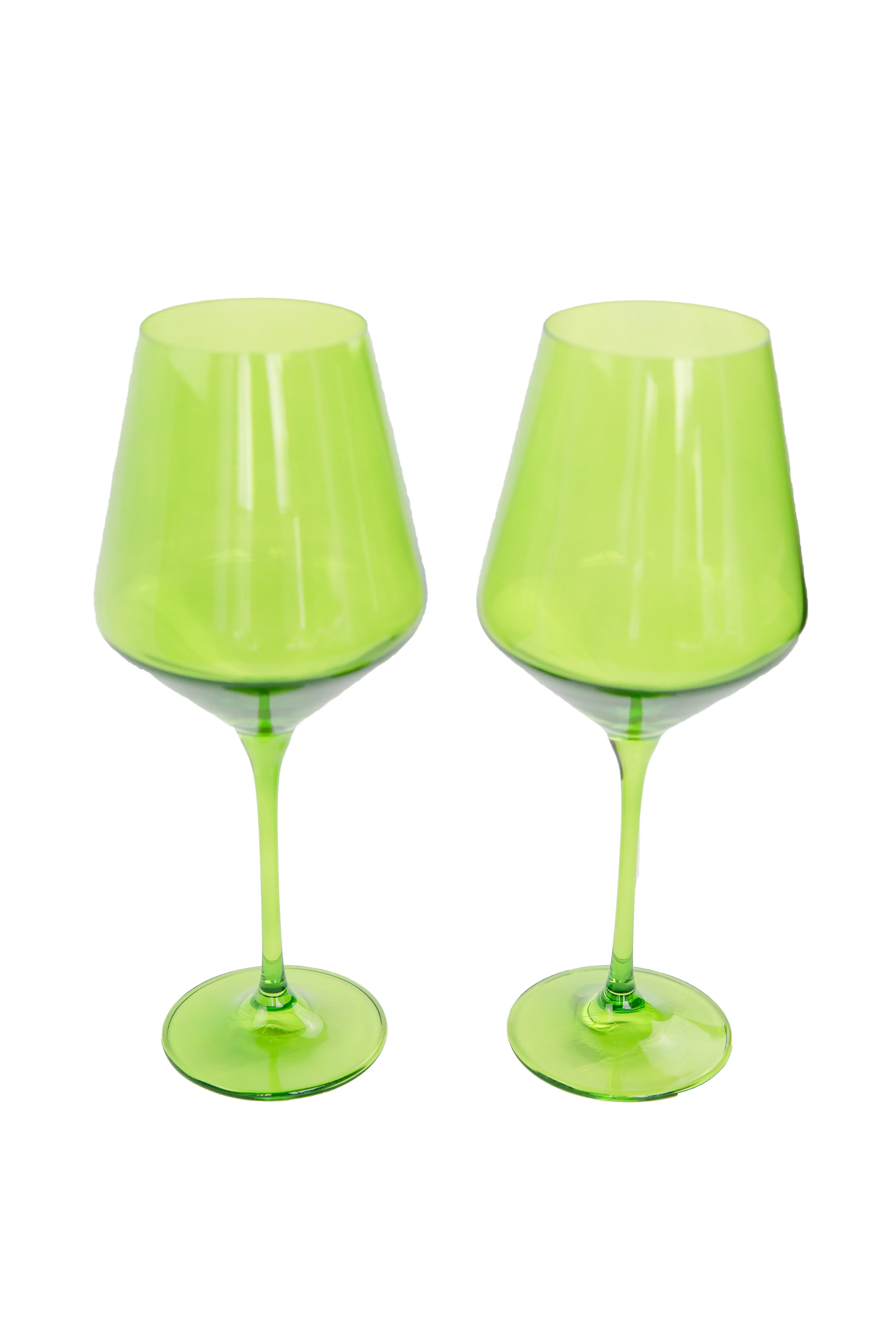 Estelle Colored Wine Stemware - Set of 2 {Forest Green} - Image 6