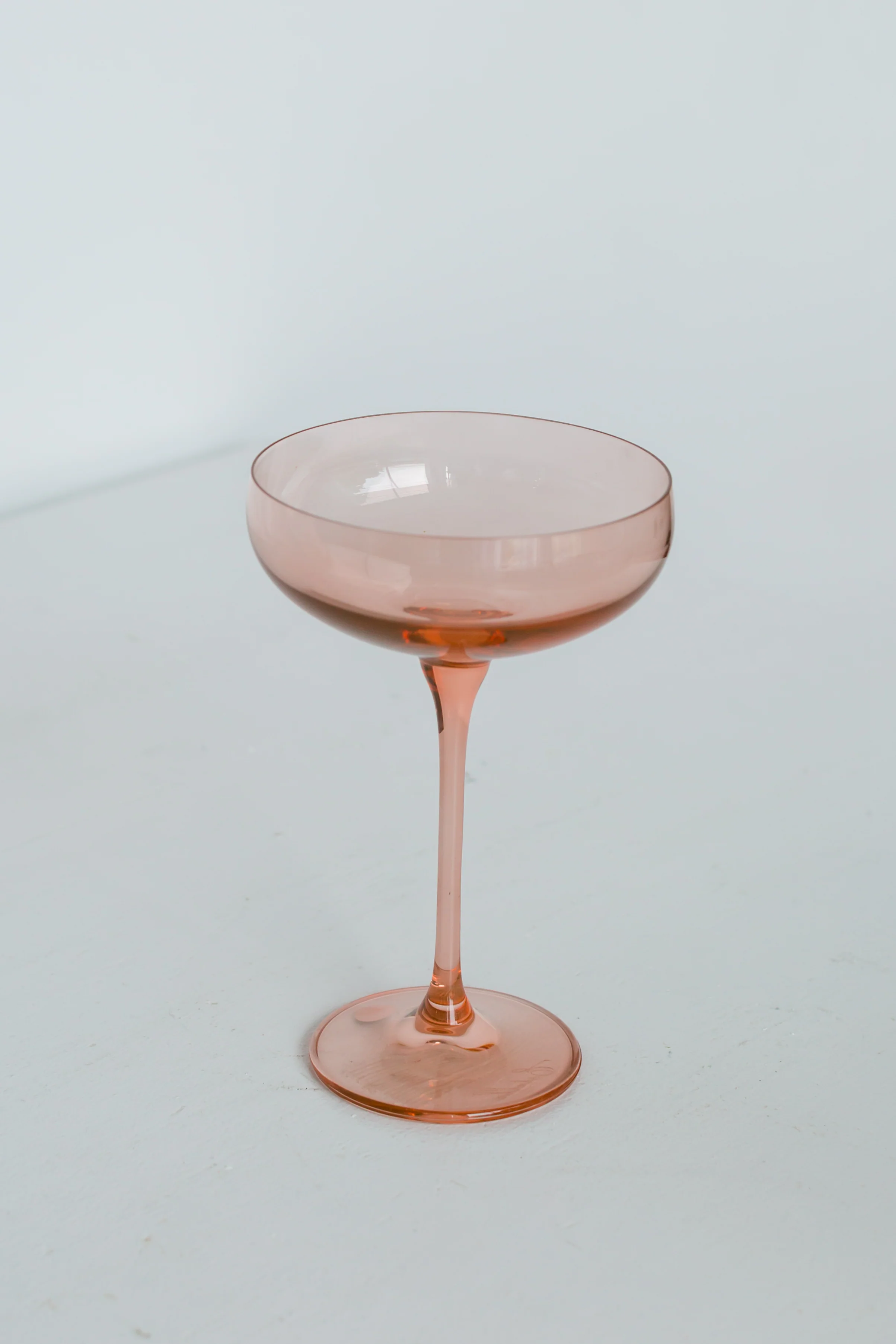 Estelle Colored Champagne Coupe Stemware - Set of 6 {Blush Pink} - Image 3