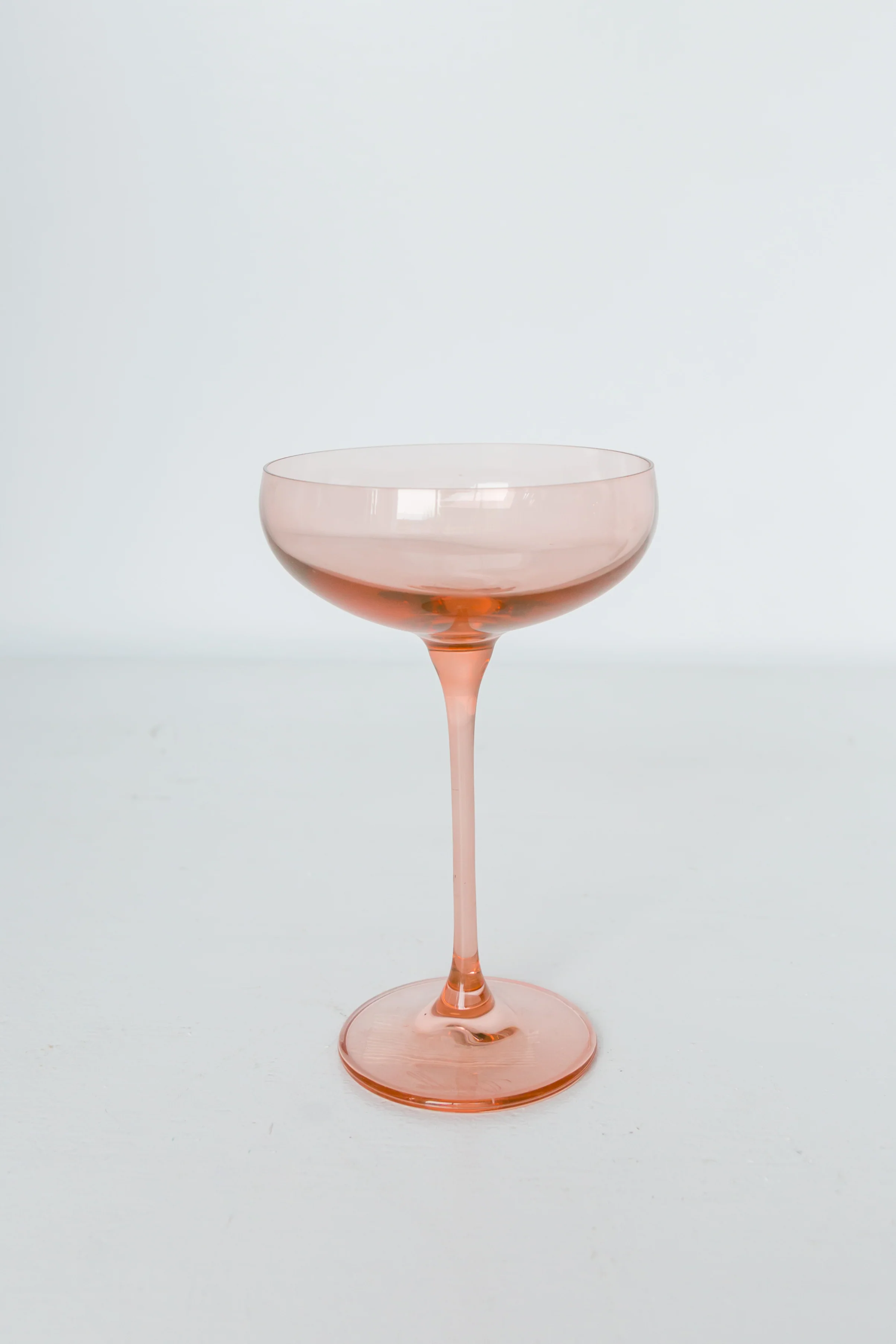 Estelle Colored Champagne Coupe Stemware - Set of 6 {Blush Pink} - Image 4