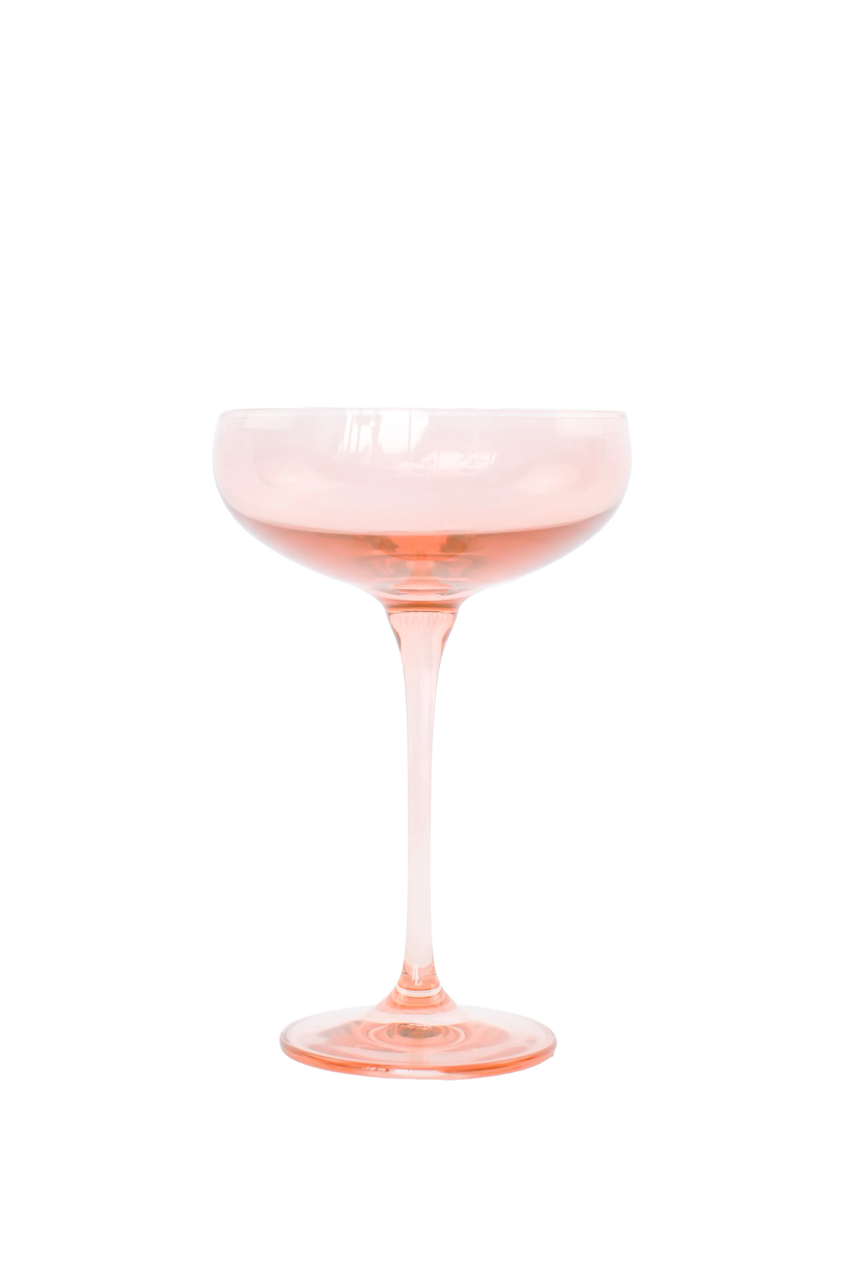 Estelle Colored Champagne Coupe Stemware - Set of 6 {Blush Pink} - Image 8