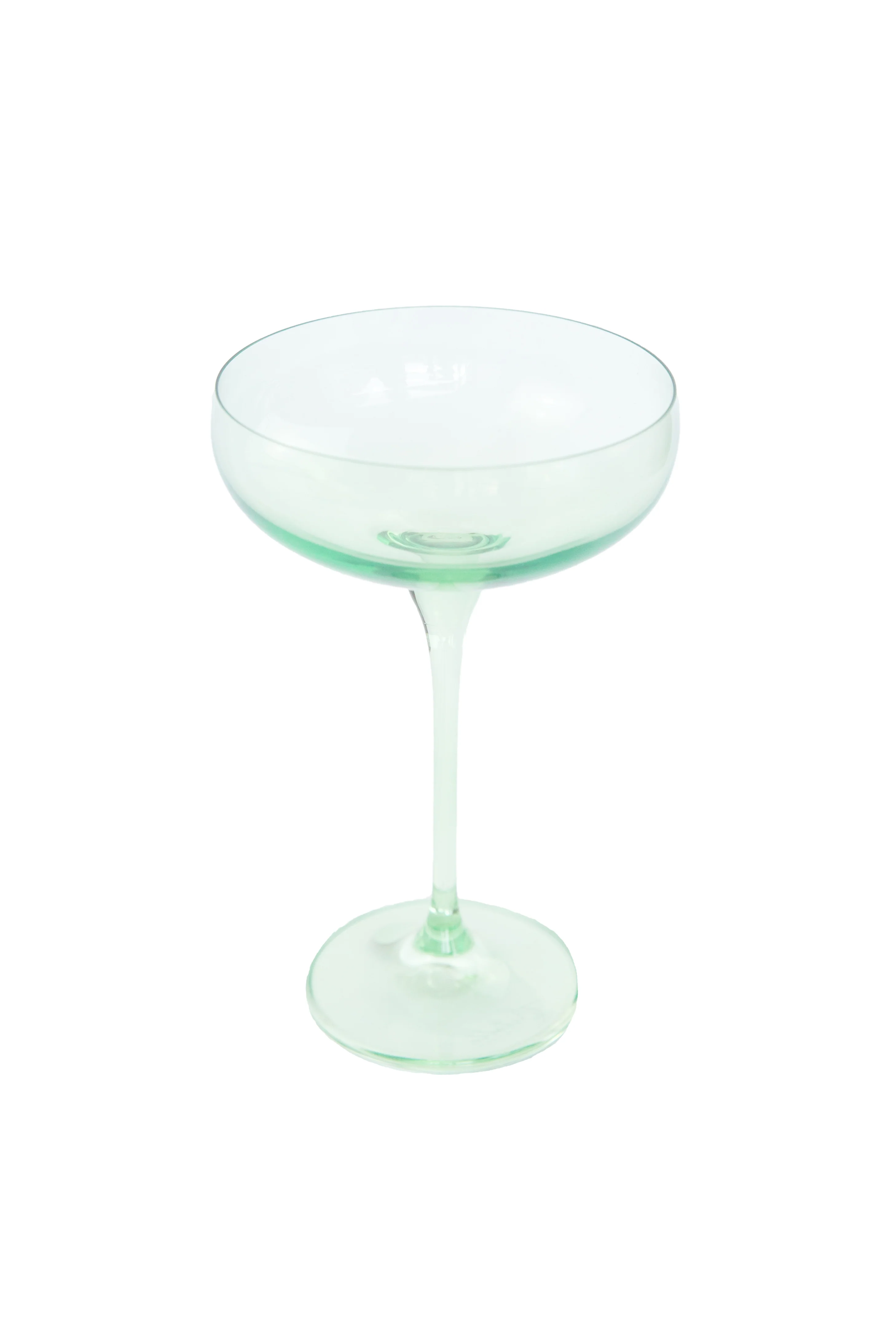 Estelle Colored Champagne Coupe Stemware - Set of 6 {Mint Green} - Image 7