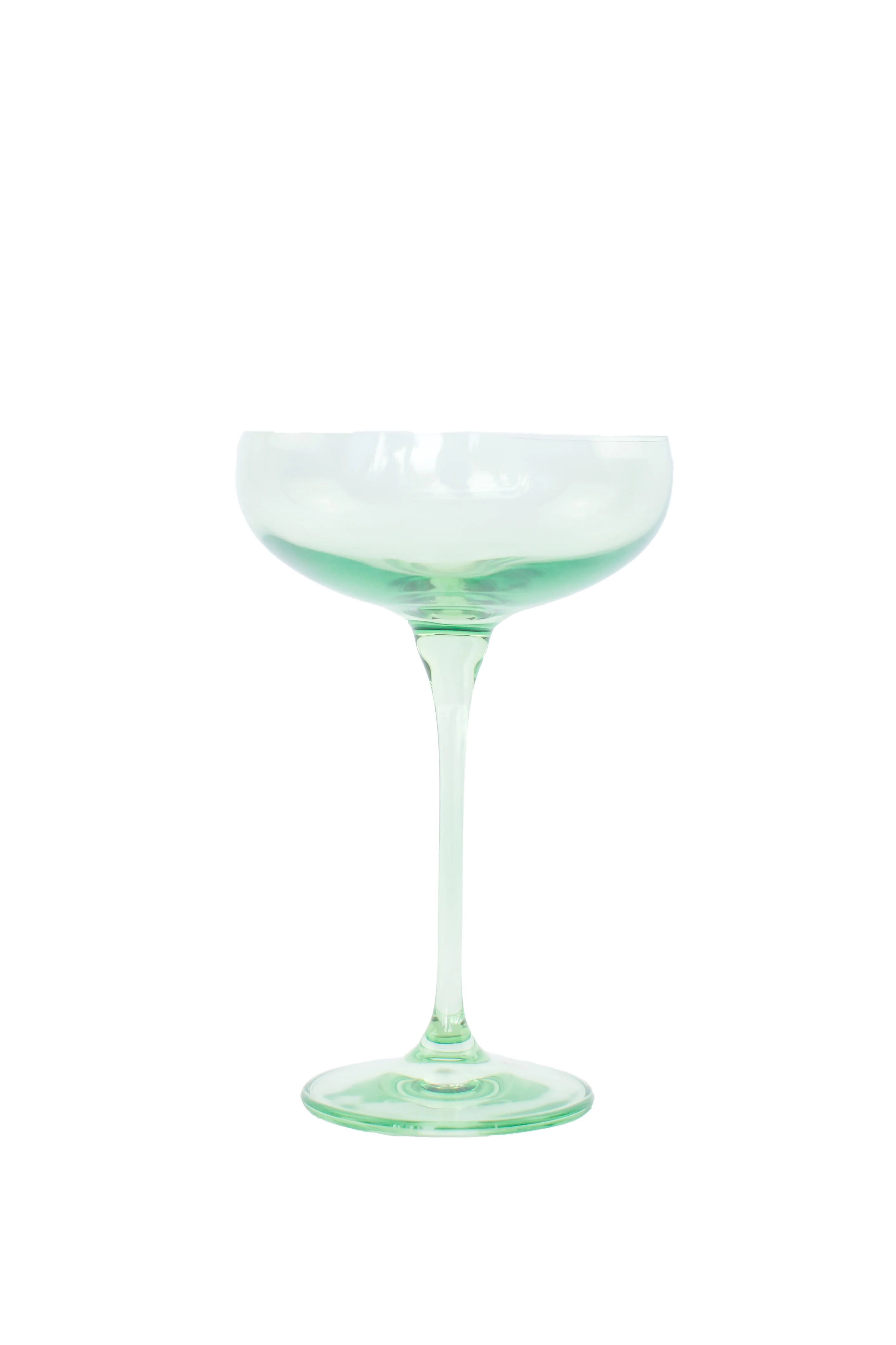 Estelle Colored Champagne Coupe Stemware - Set of 6 {Mint Green} - Image 8