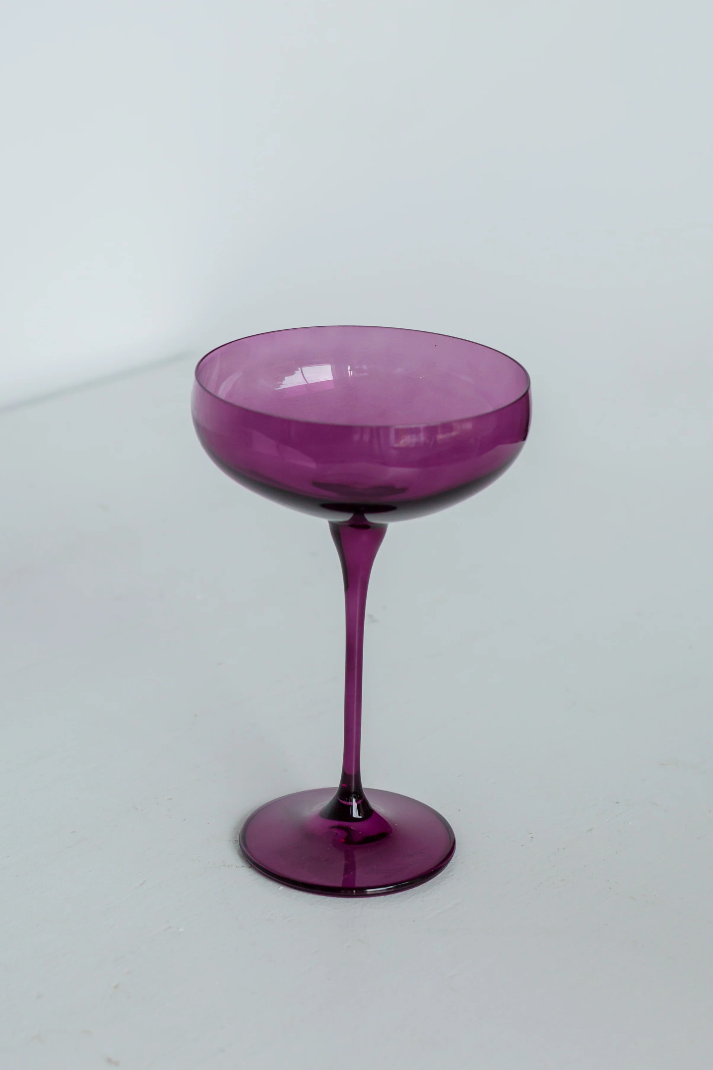 Estelle Colored Champagne Coupe Stemware - Set of 6 {Amethyst} - Image 3