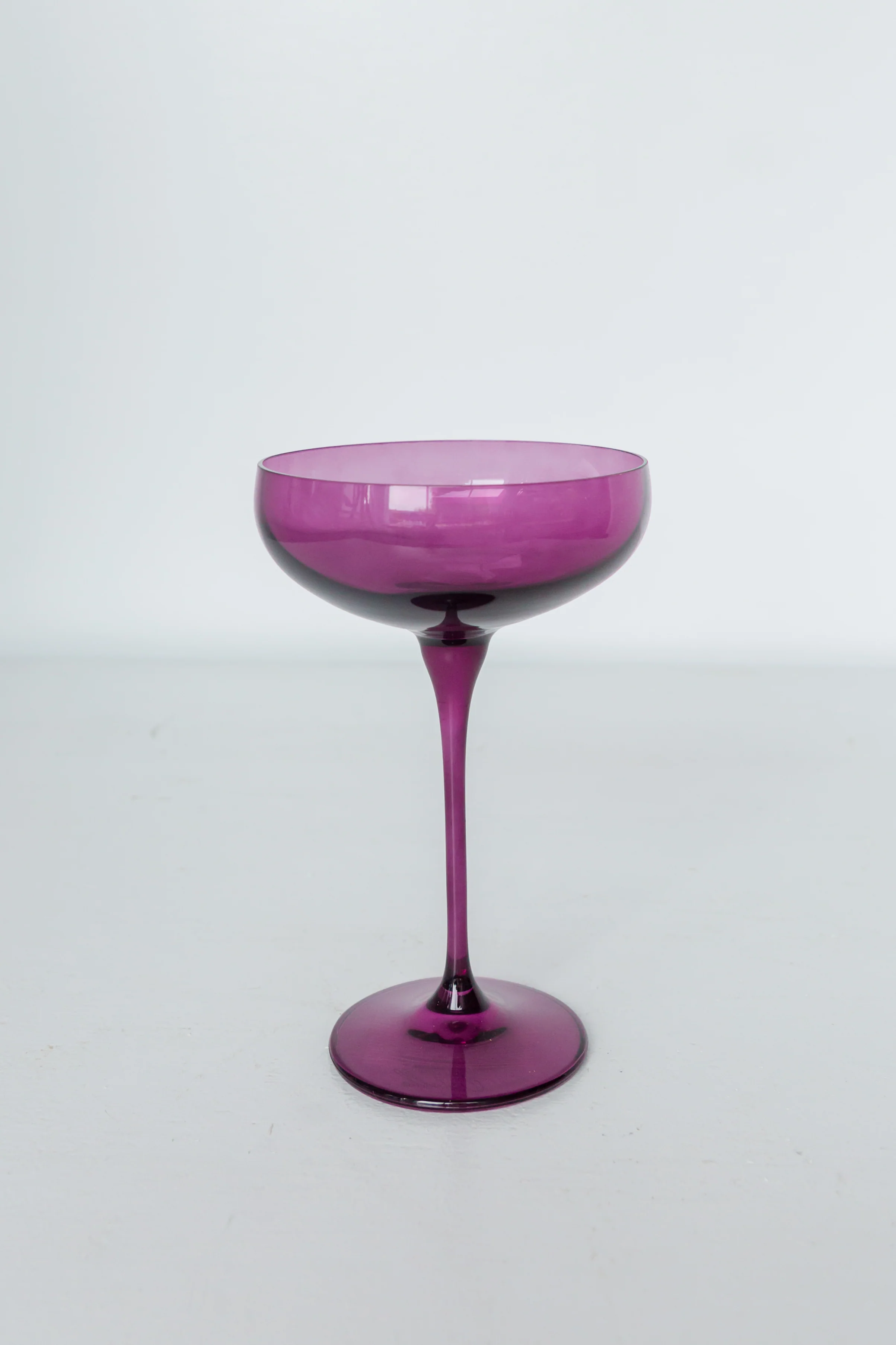 Estelle Colored Champagne Coupe Stemware - Set of 6 {Amethyst} - Image 4