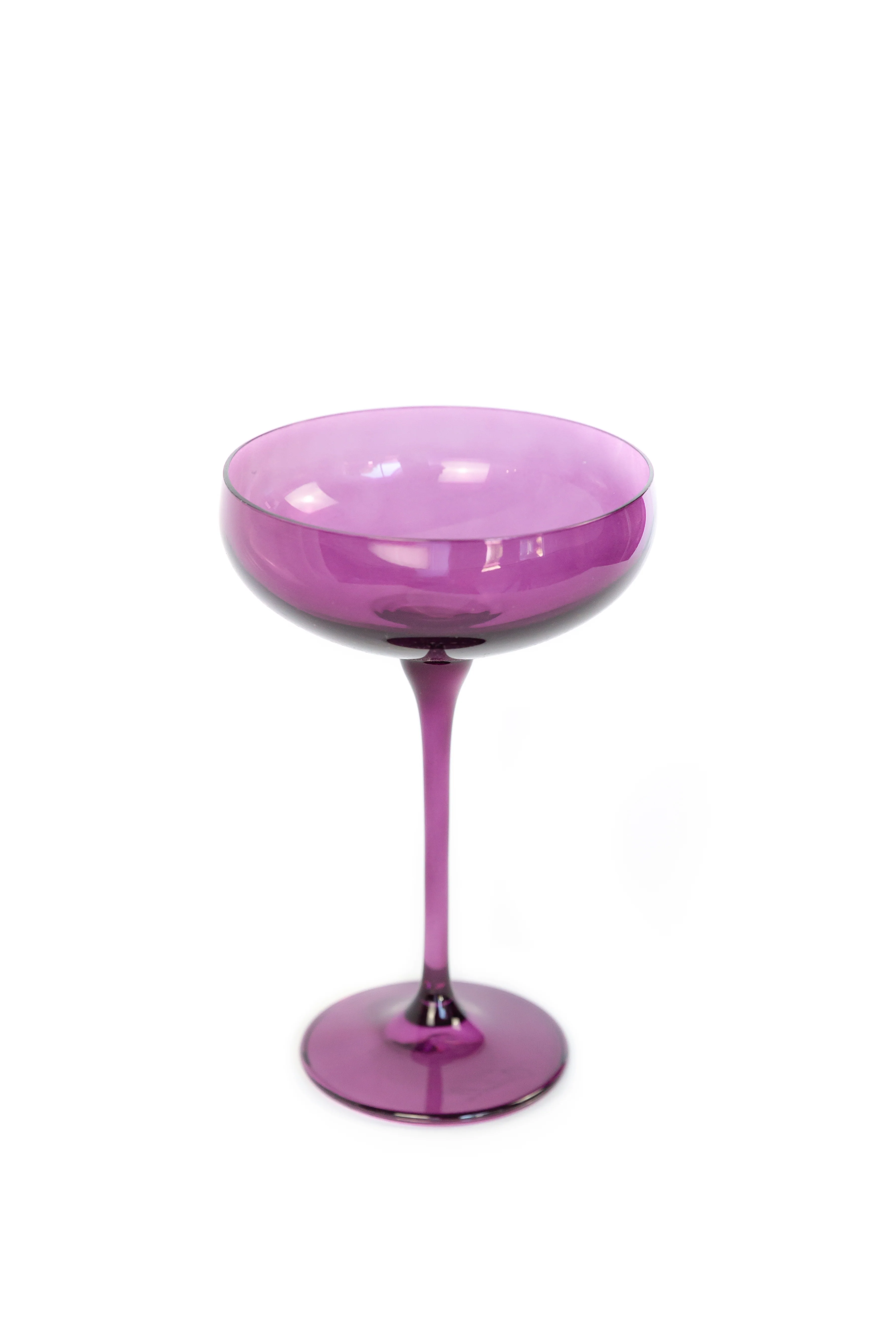 Estelle Colored Champagne Coupe Stemware - Set of 6 {Amethyst} - Image 7