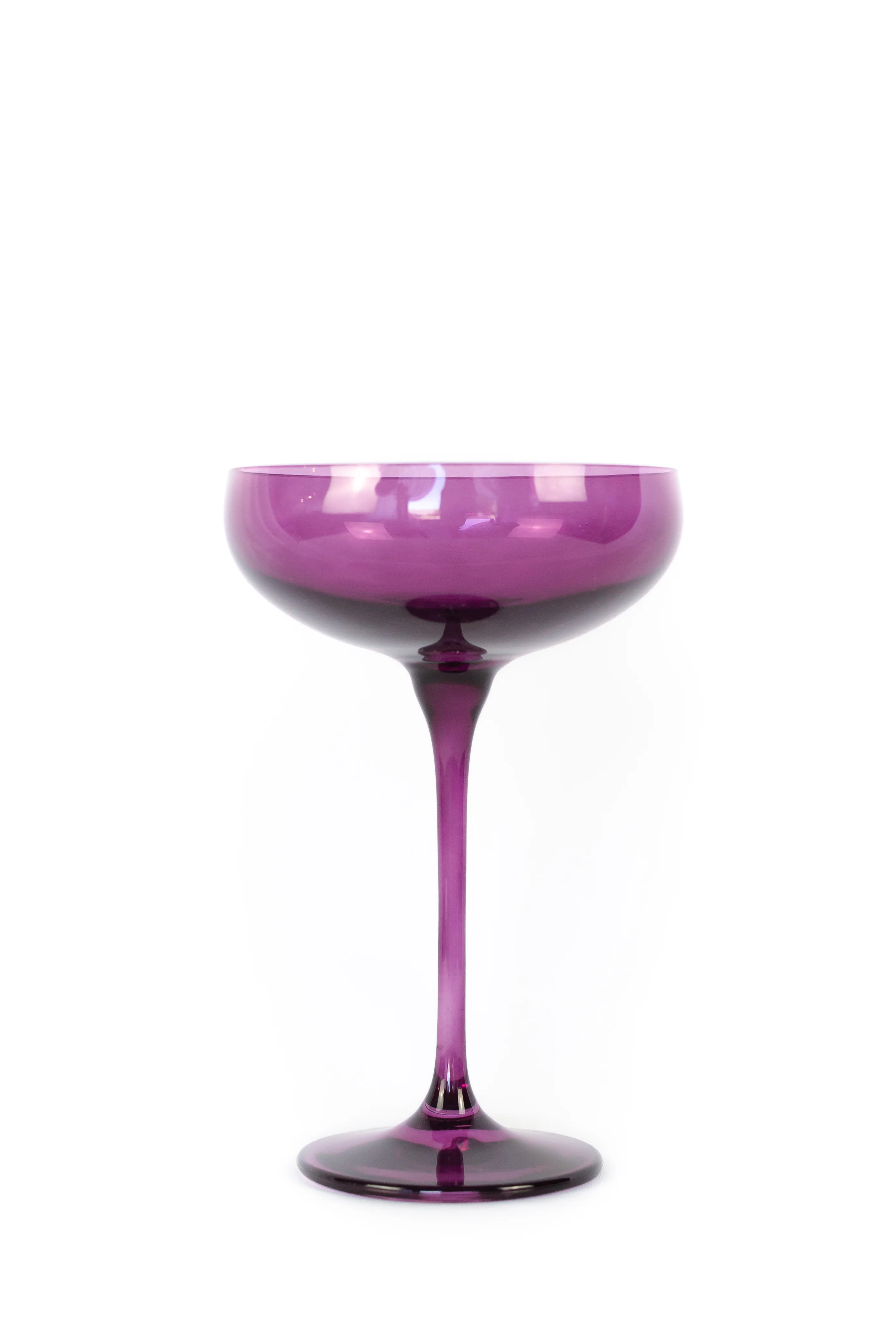 Estelle Colored Champagne Coupe Stemware - Set of 6 {Amethyst} - Image 8
