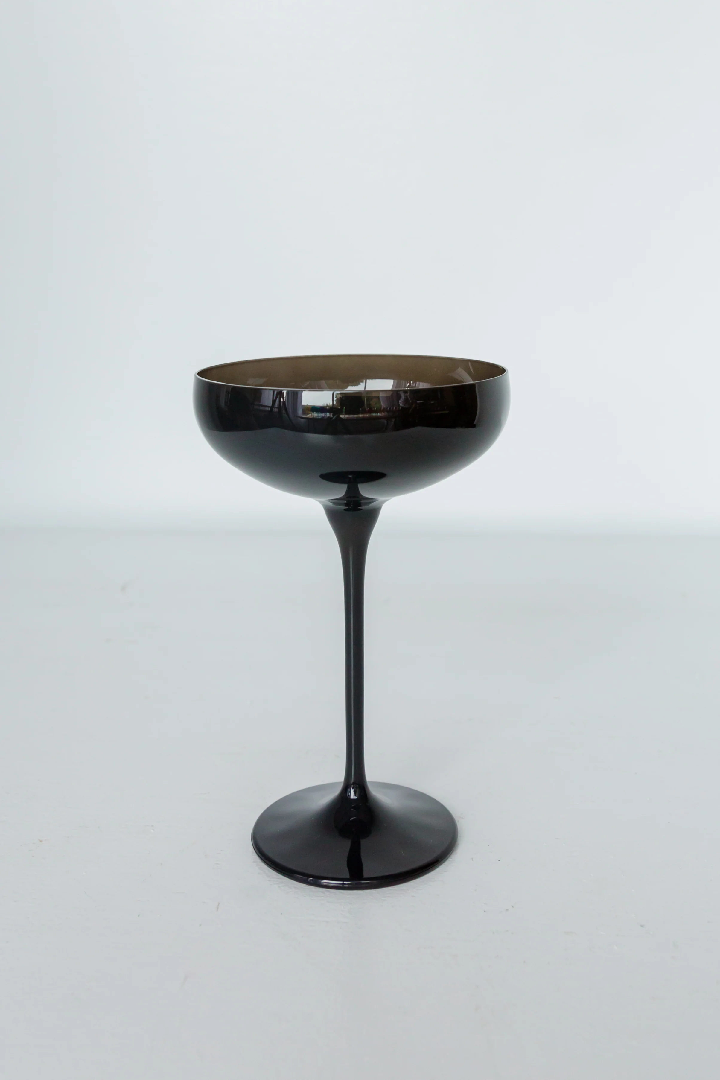 Estelle Colored Champagne Coupe Stemware - Set of 6 {Black Onyx} - Image 4