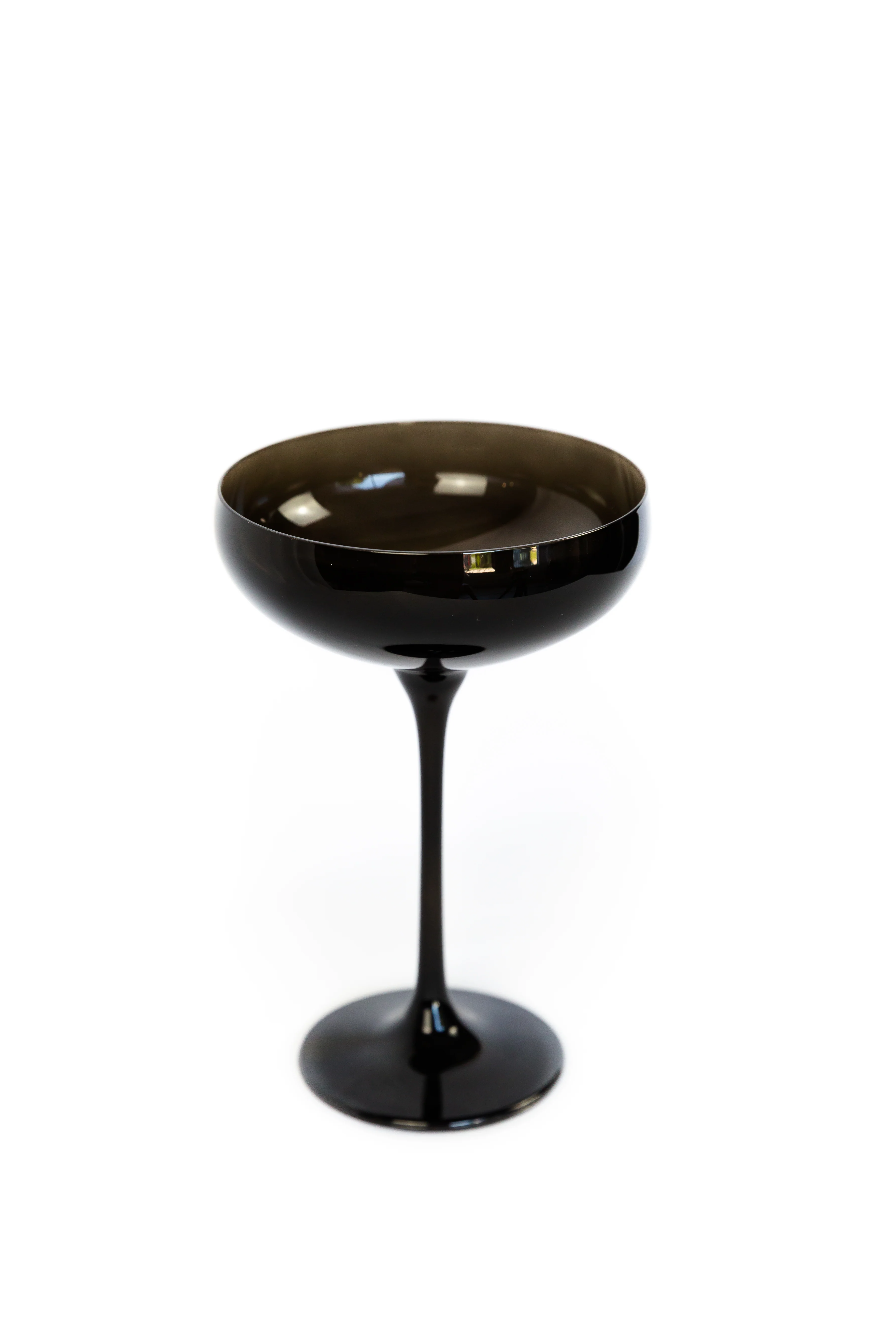 Estelle Colored Champagne Coupe Stemware - Set of 6 {Black Onyx} - Image 7