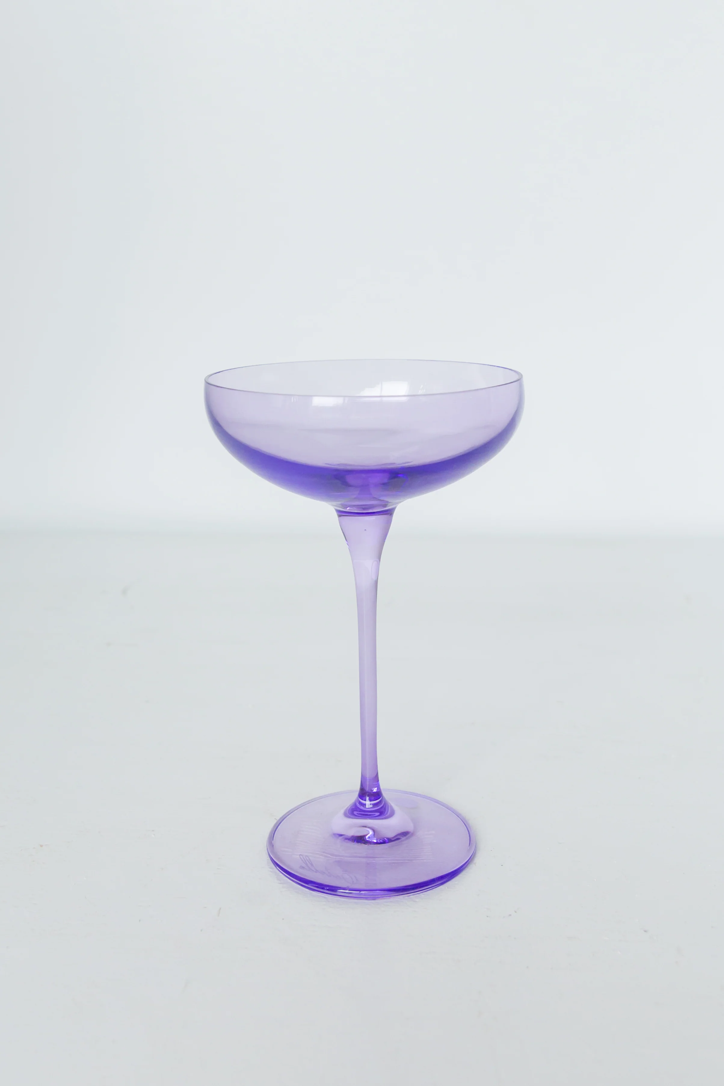 Estelle Colored Champagne Coupe Stemware - Set of 6 {Lavender} - Image 4