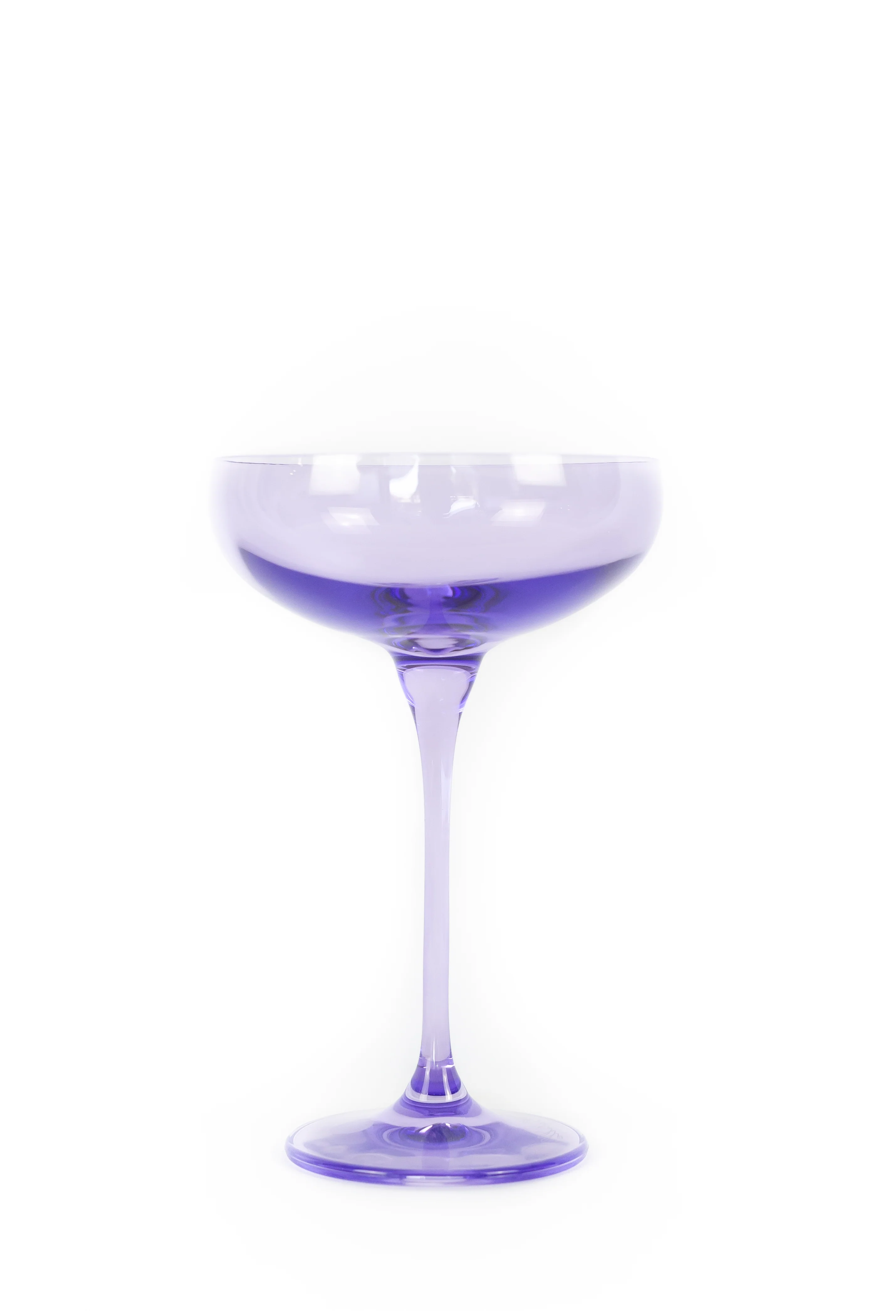 Estelle Colored Champagne Coupe Stemware - Set of 6 {Lavender} - Image 8