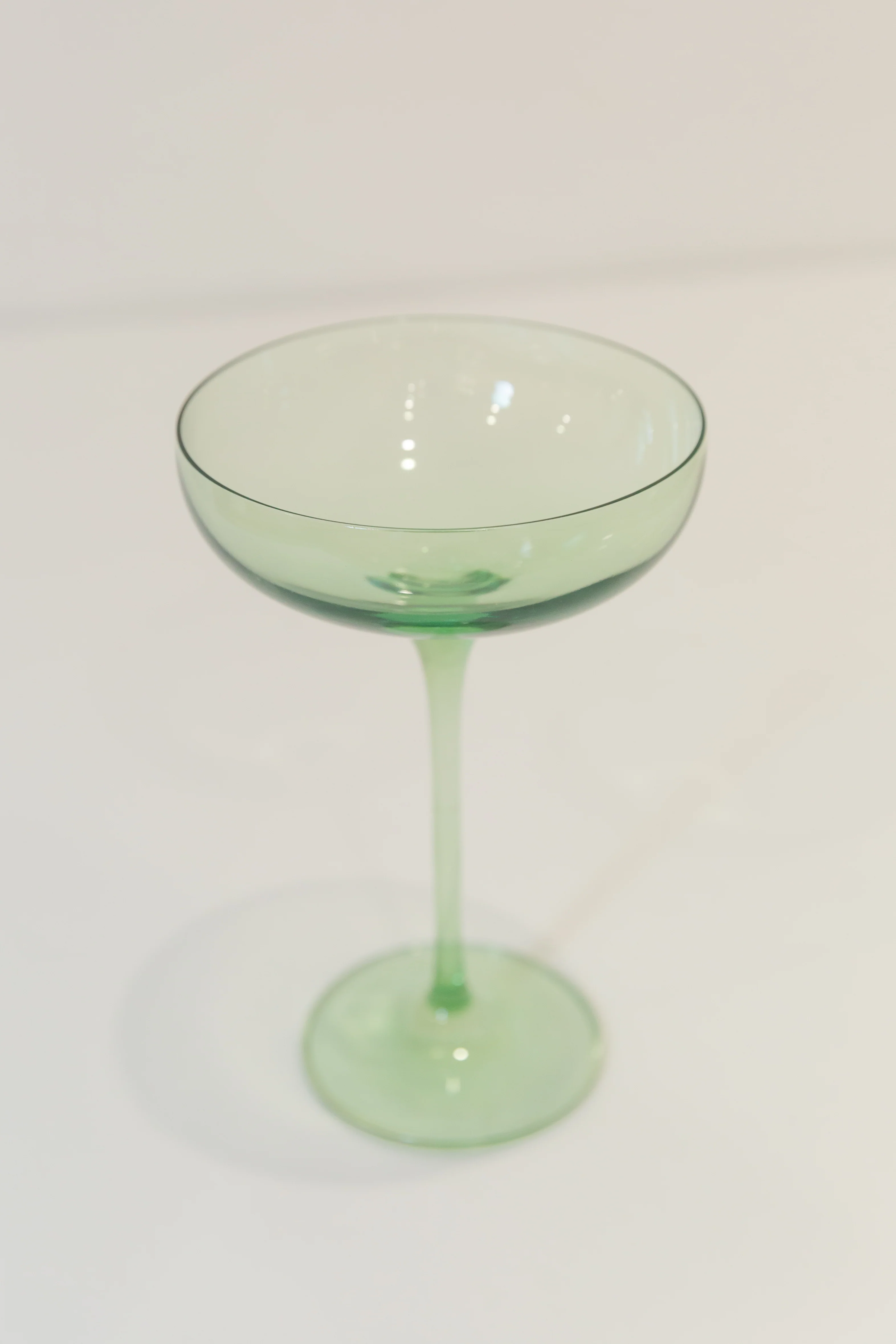 Estelle Colored Champagne Coupe Stemware - Set of 2 {Mint Green} - Image 3