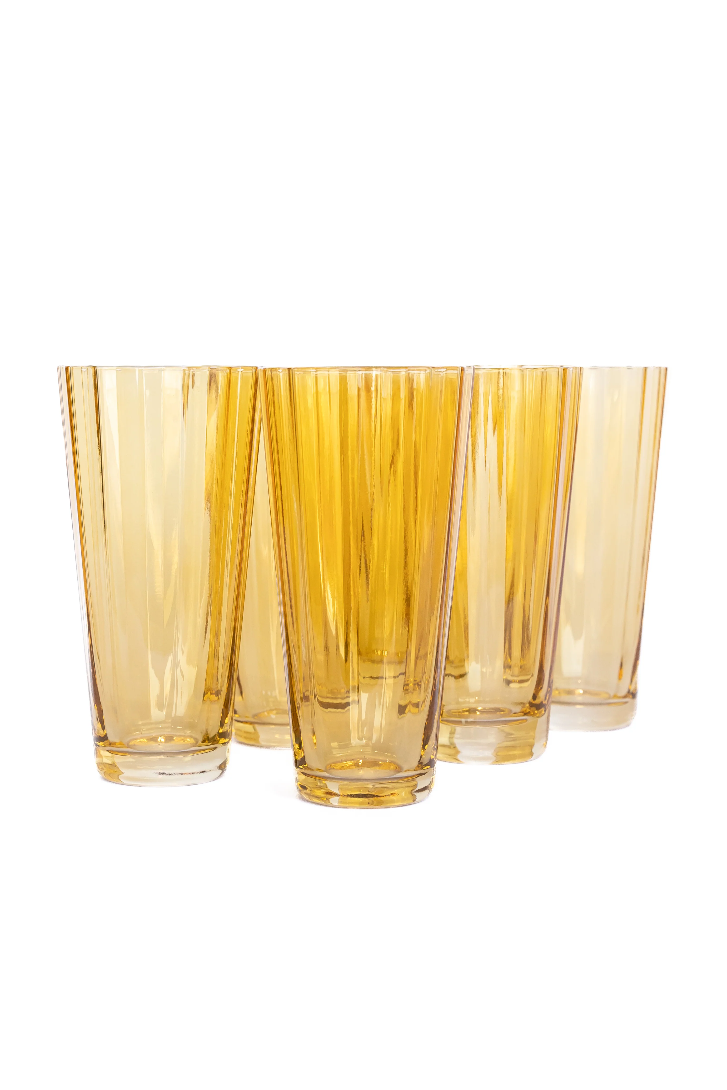 Estelle Colored Sunday High Balls - Set of 6 {Yellow} - Image 5