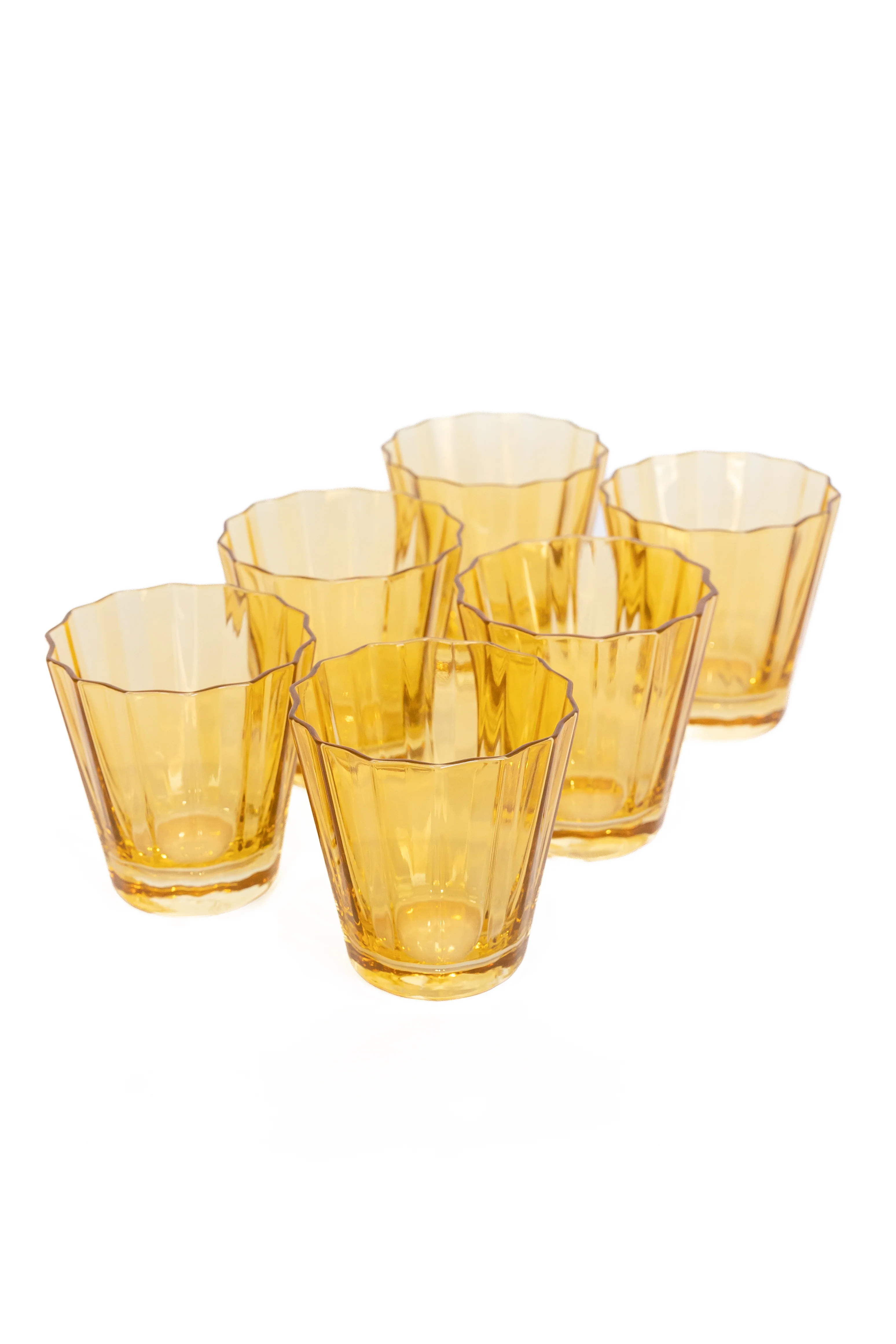 Estelle Colored Sunday Low Balls - Set of 6 {Yellow} - Image 6