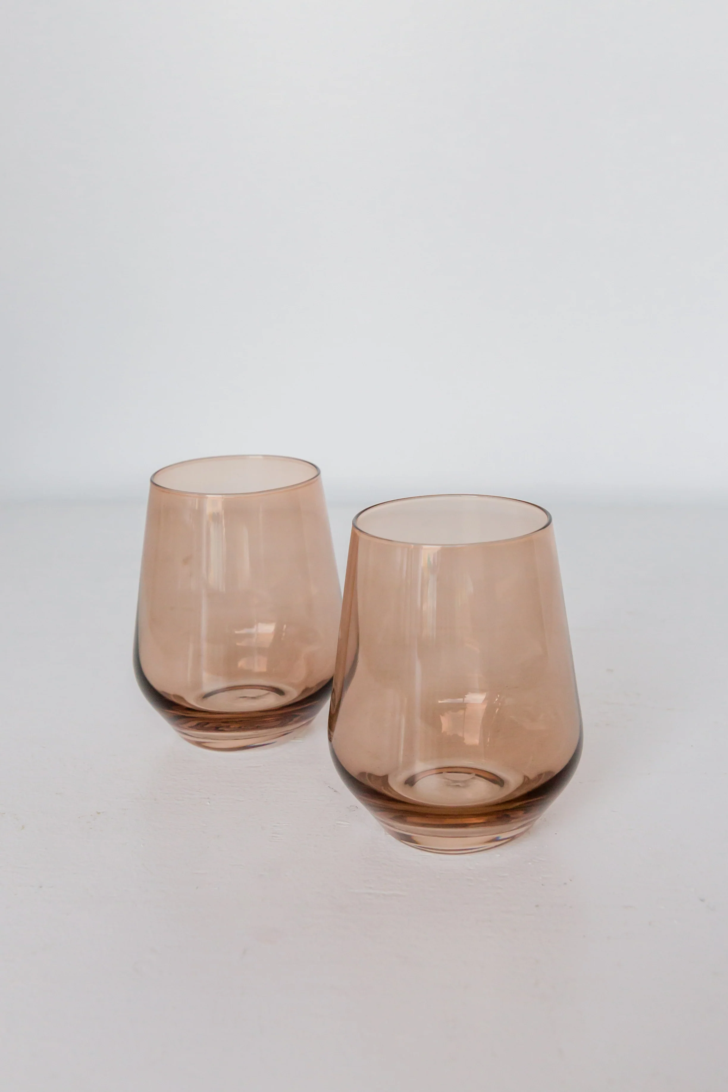 Estelle Colored Wine Stemless - Set of 6 {Mocha Mousse (Our Amber Smoke)} - Image 3