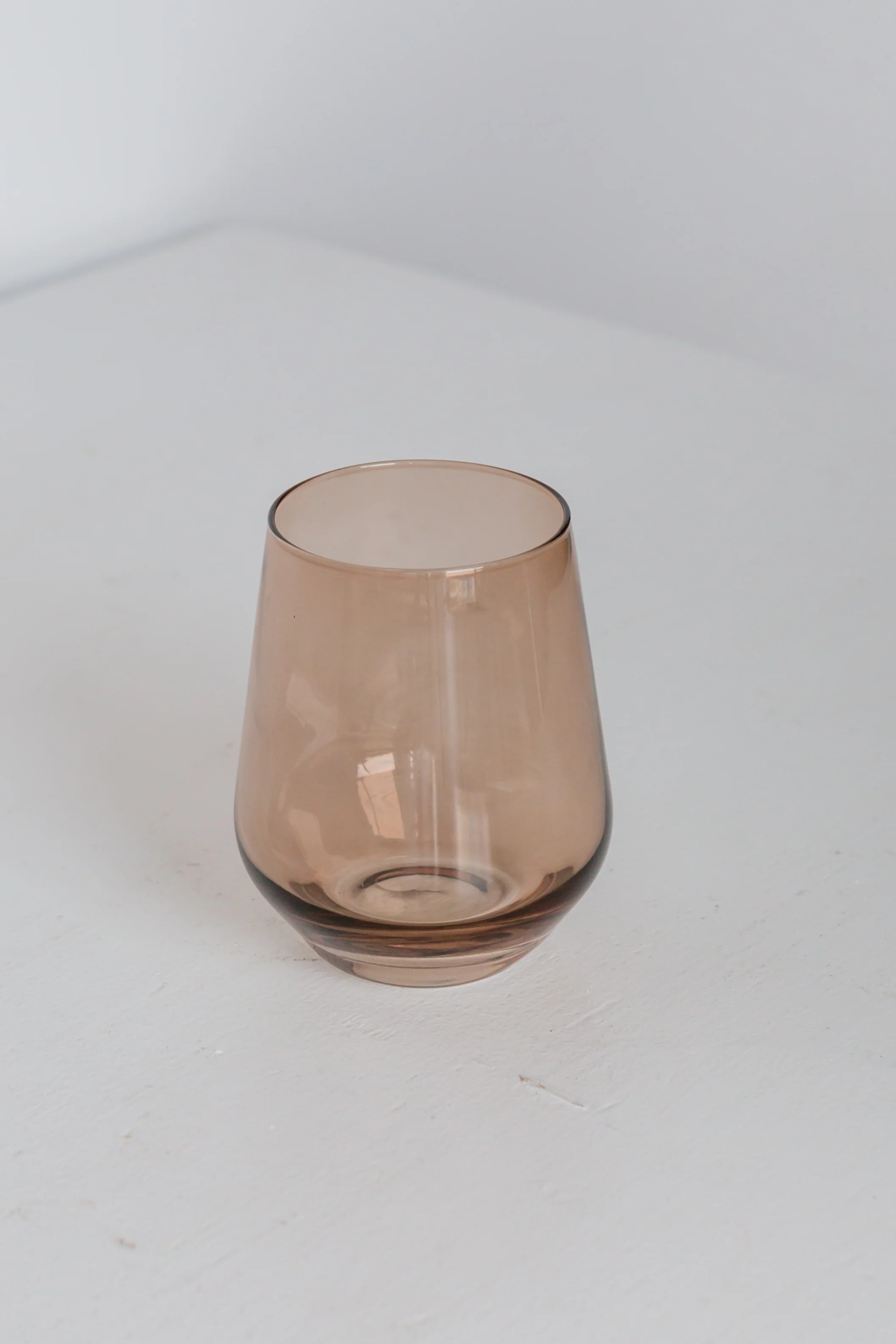 Estelle Colored Wine Stemless - Set of 6 {Mocha Mousse (Our Amber Smoke)} - Image 4