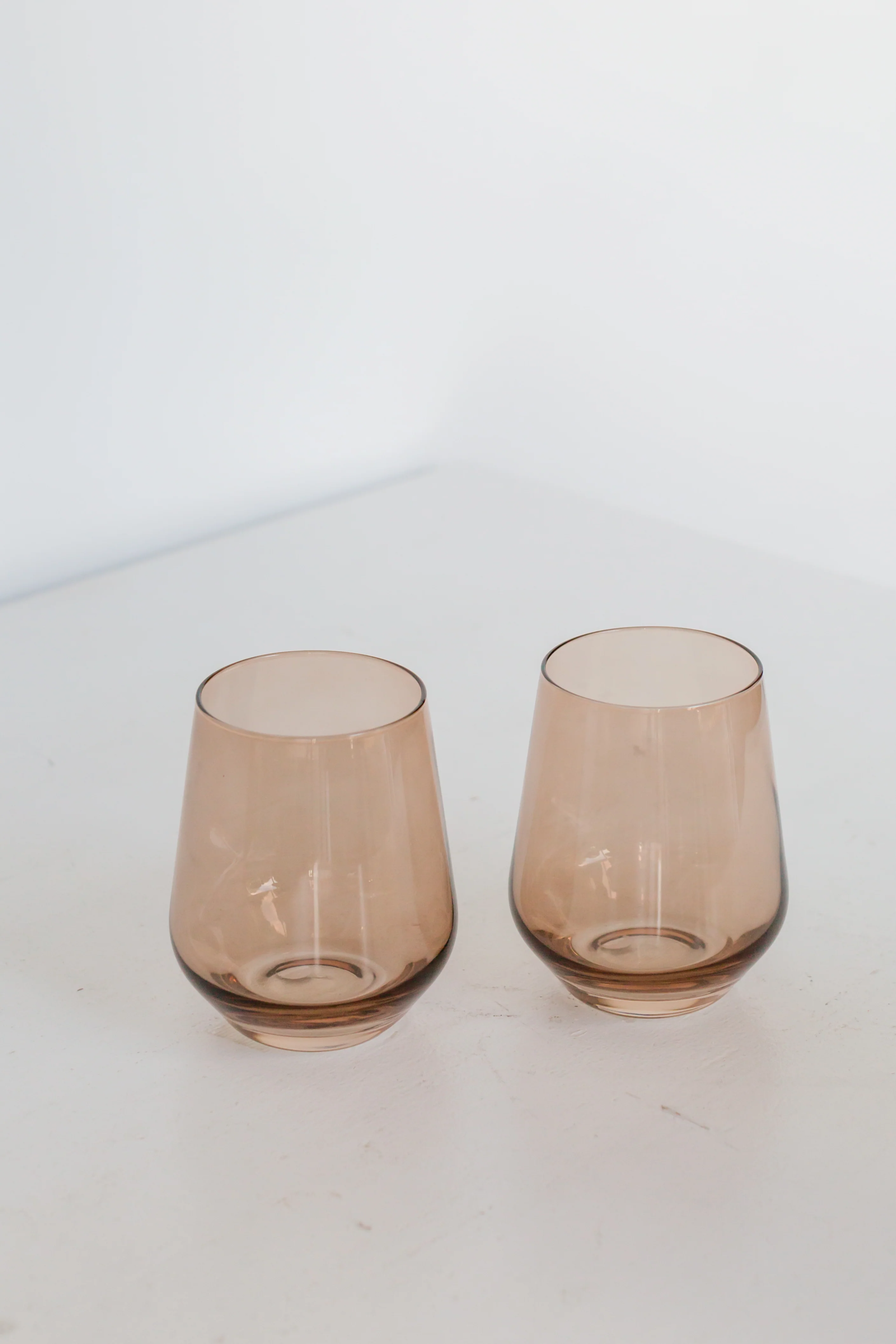 Estelle Colored Wine Stemless - Set of 6 {Mocha Mousse (Our Amber Smoke)} - Image 5