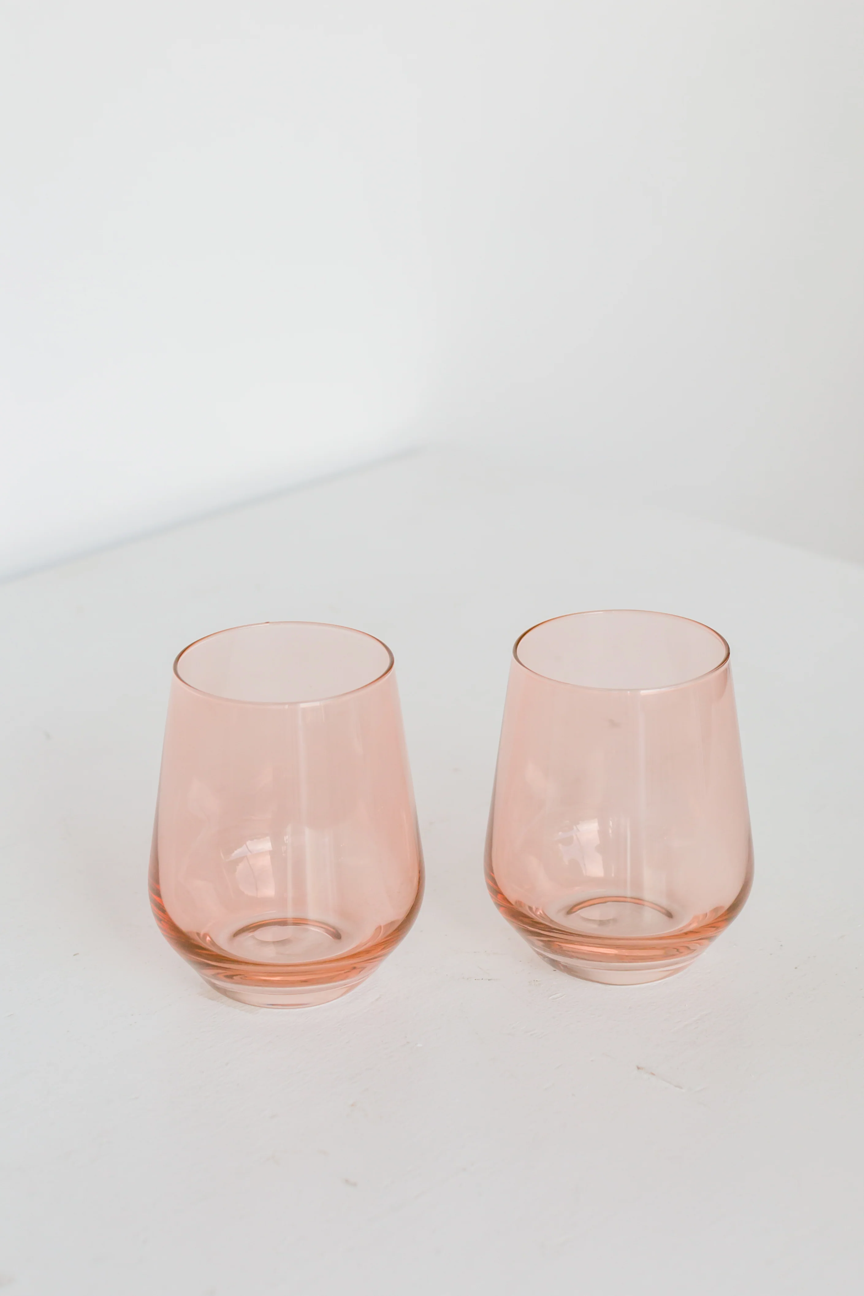 Estelle Colored Wine Stemless - Set of 6 {Blush Pink} - Image 3