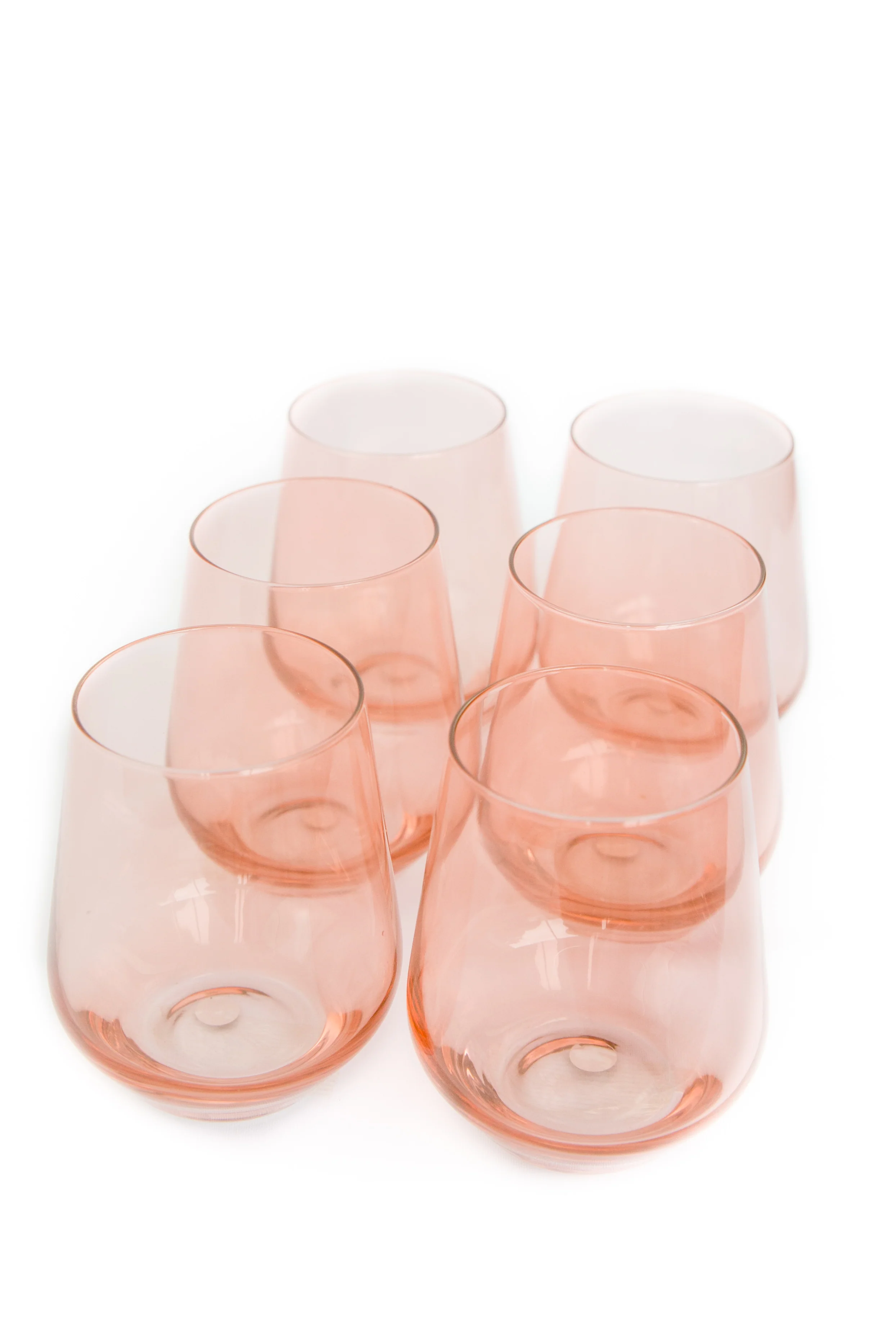 Estelle Colored Wine Stemless - Set of 6 {Blush Pink} - Image 7