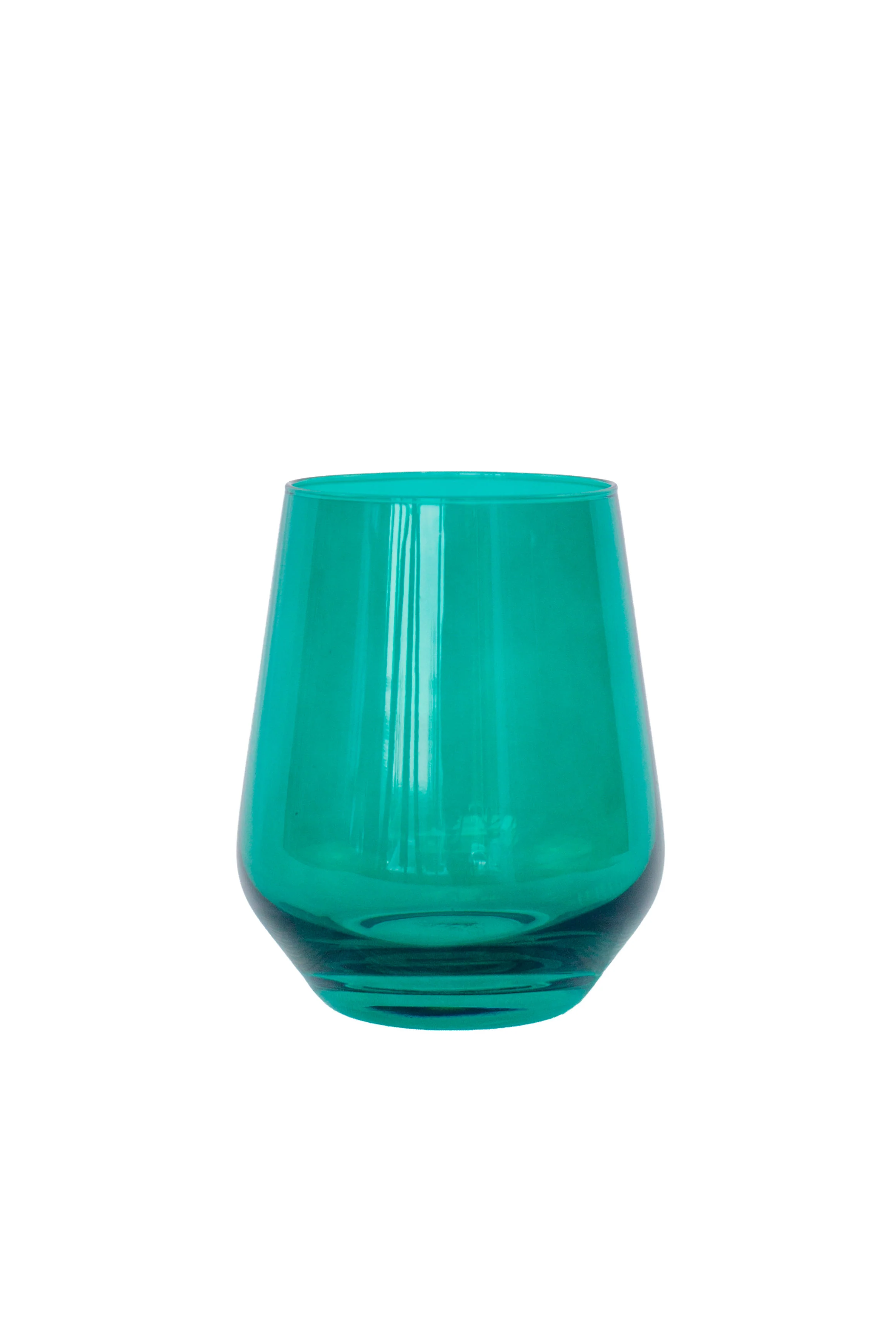 Estelle Colored Wine Stemless - Set of 6 {Emerald Green} - Image 11