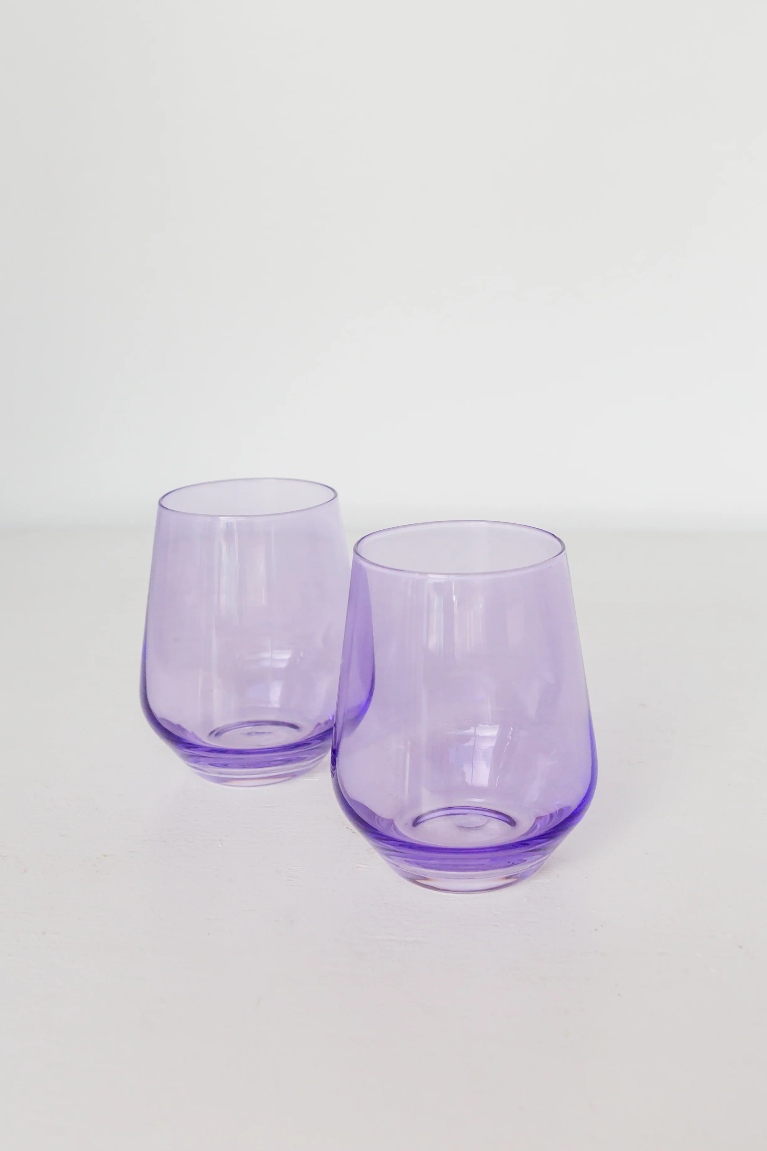 Estelle Colored Wine Stemless - Set of 6 {Lavender} - Image 3
