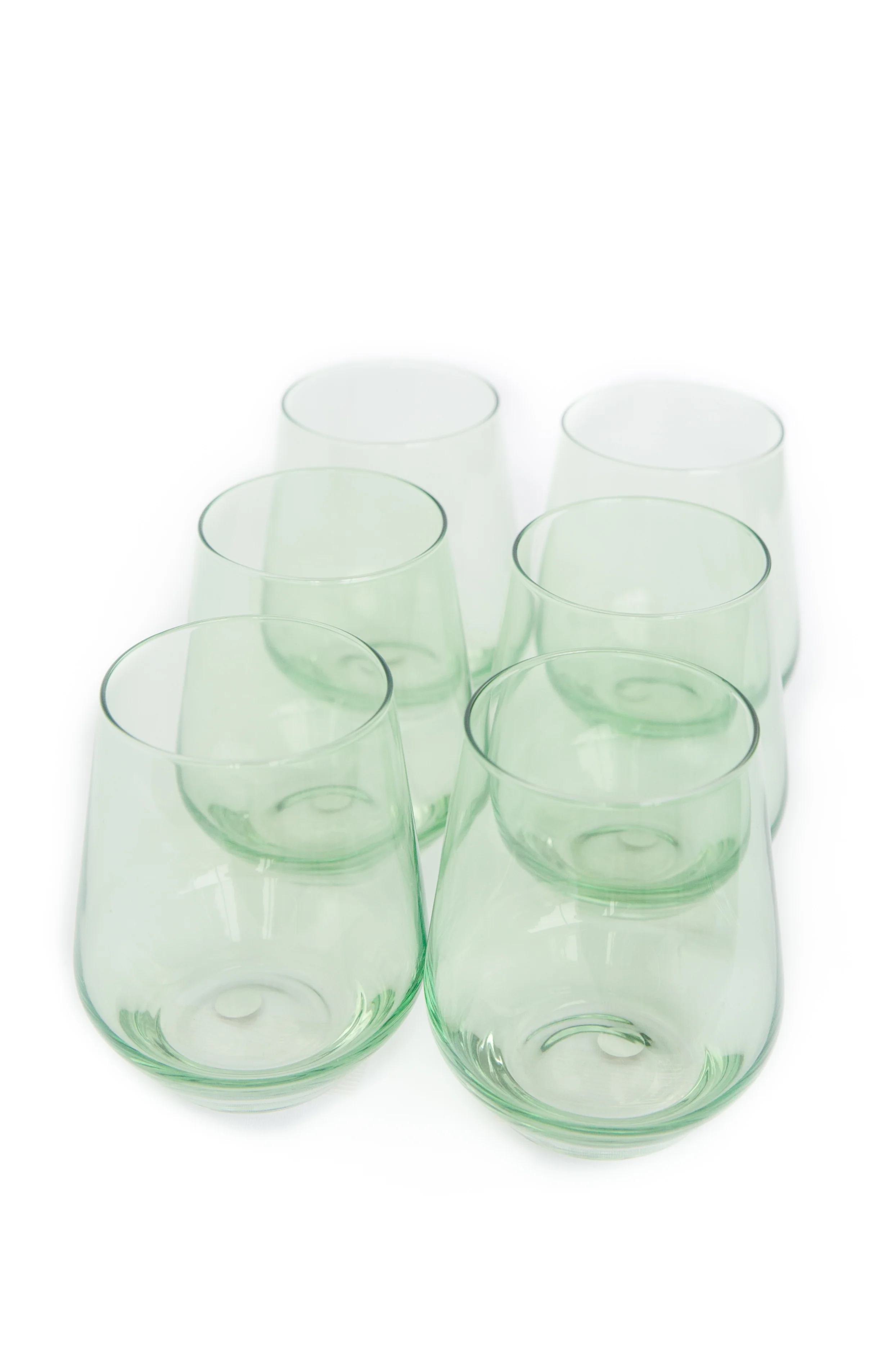 Estelle Colored Wine Stemless - Set of 6 {Mint Green} - Image 7