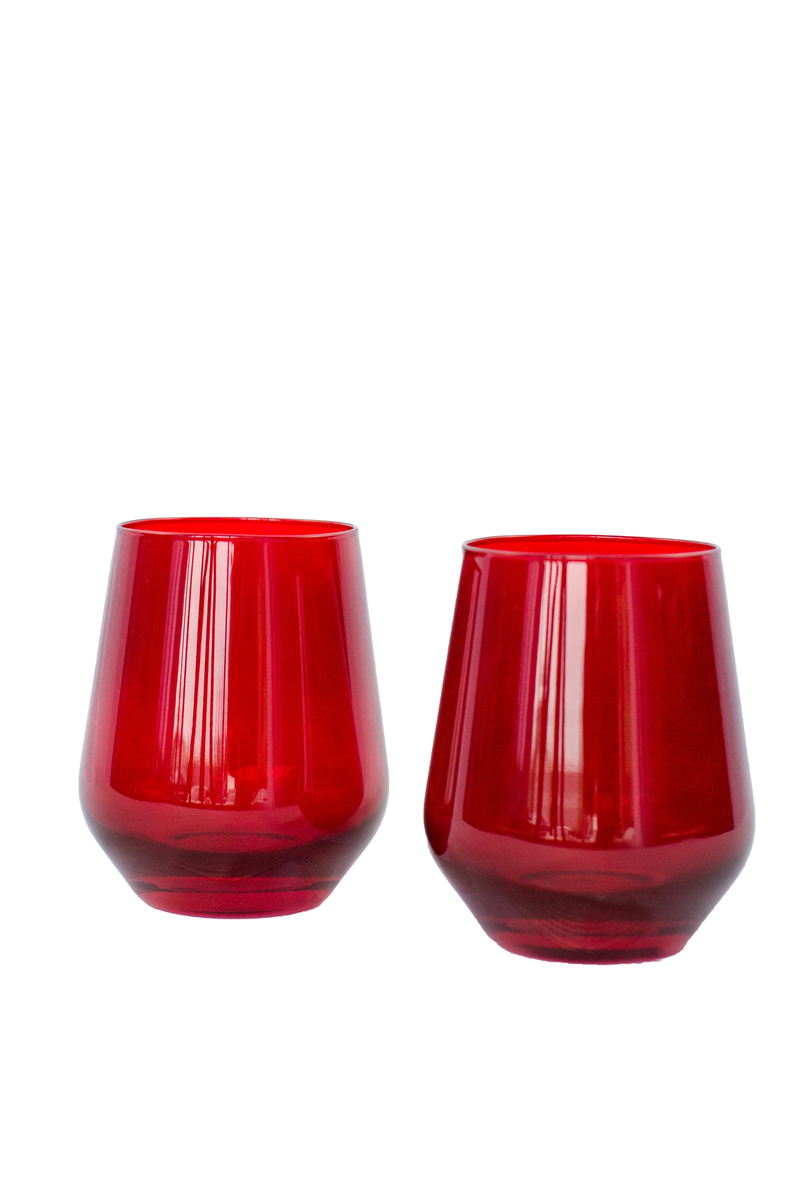 Estelle Colored Wine Stemless - Set of 6 {Red} - Image 10