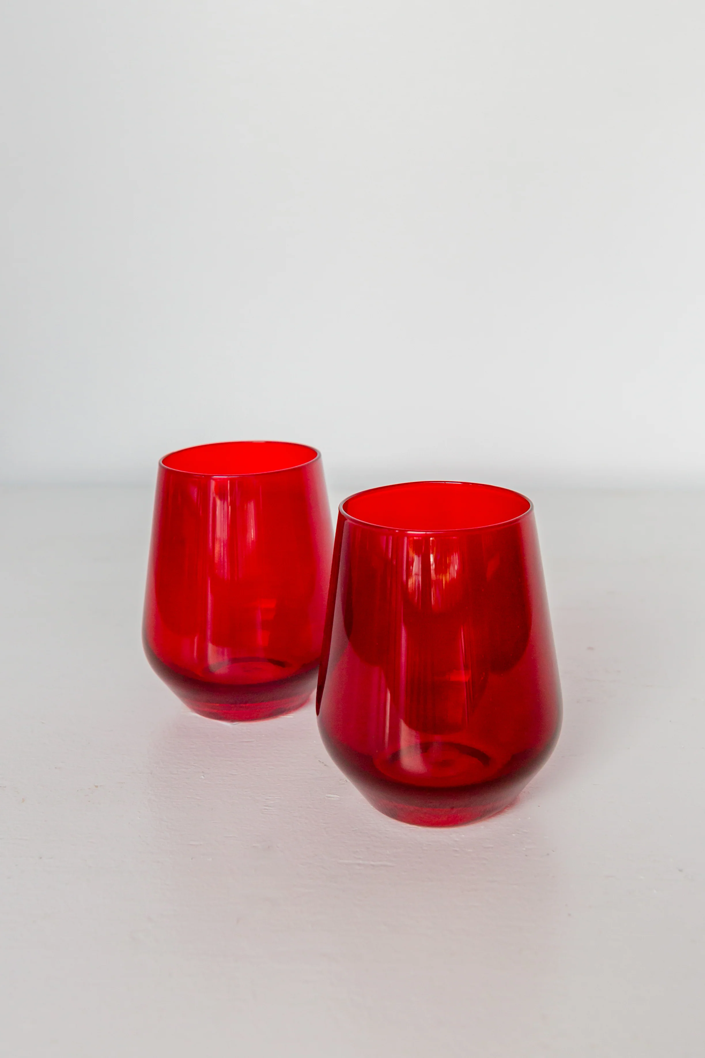 Estelle Colored Wine Stemless - Set of 6 {Red} - Image 6