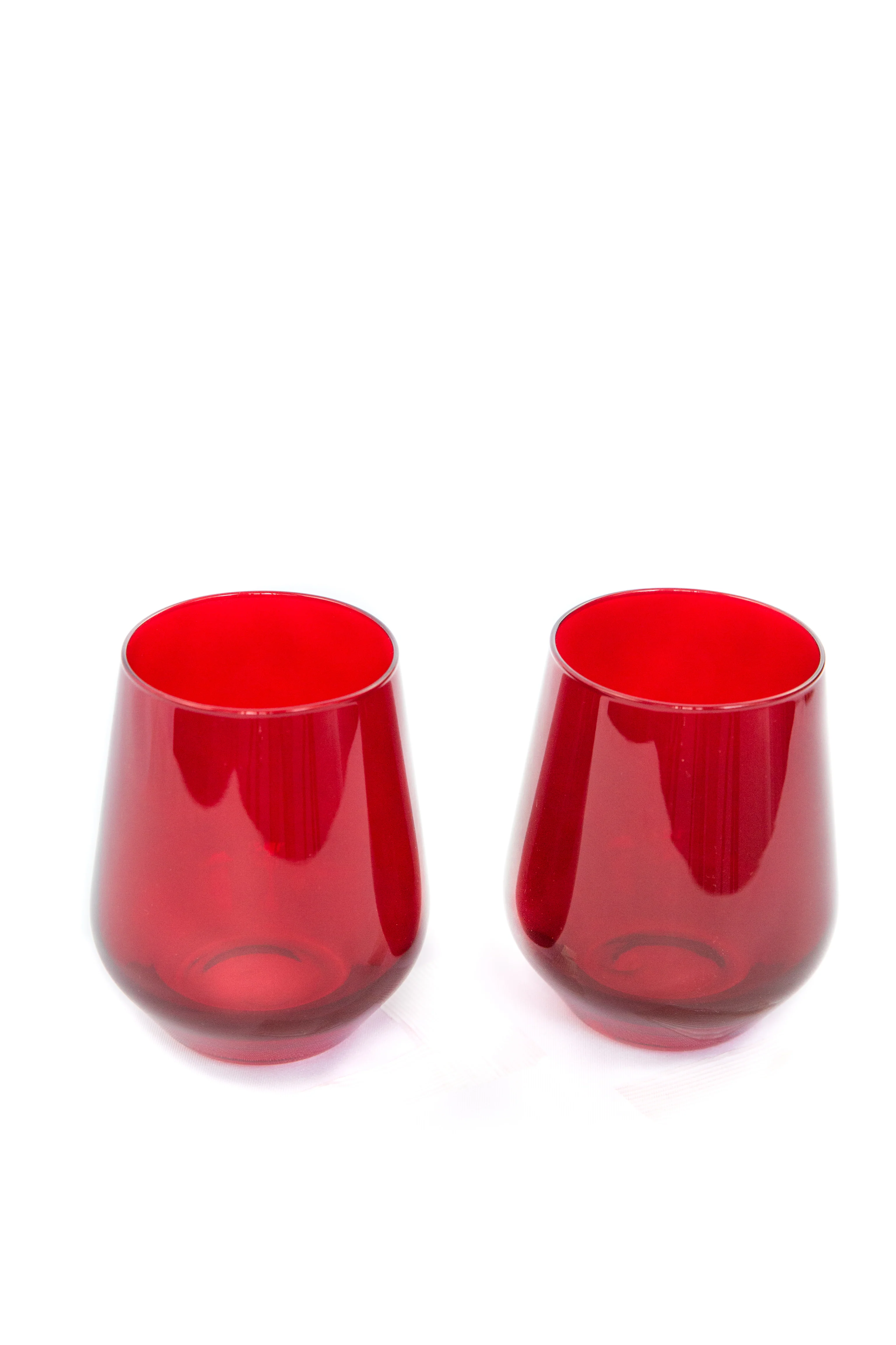 Estelle Colored Wine Stemless - Set of 6 {Red} - Image 8