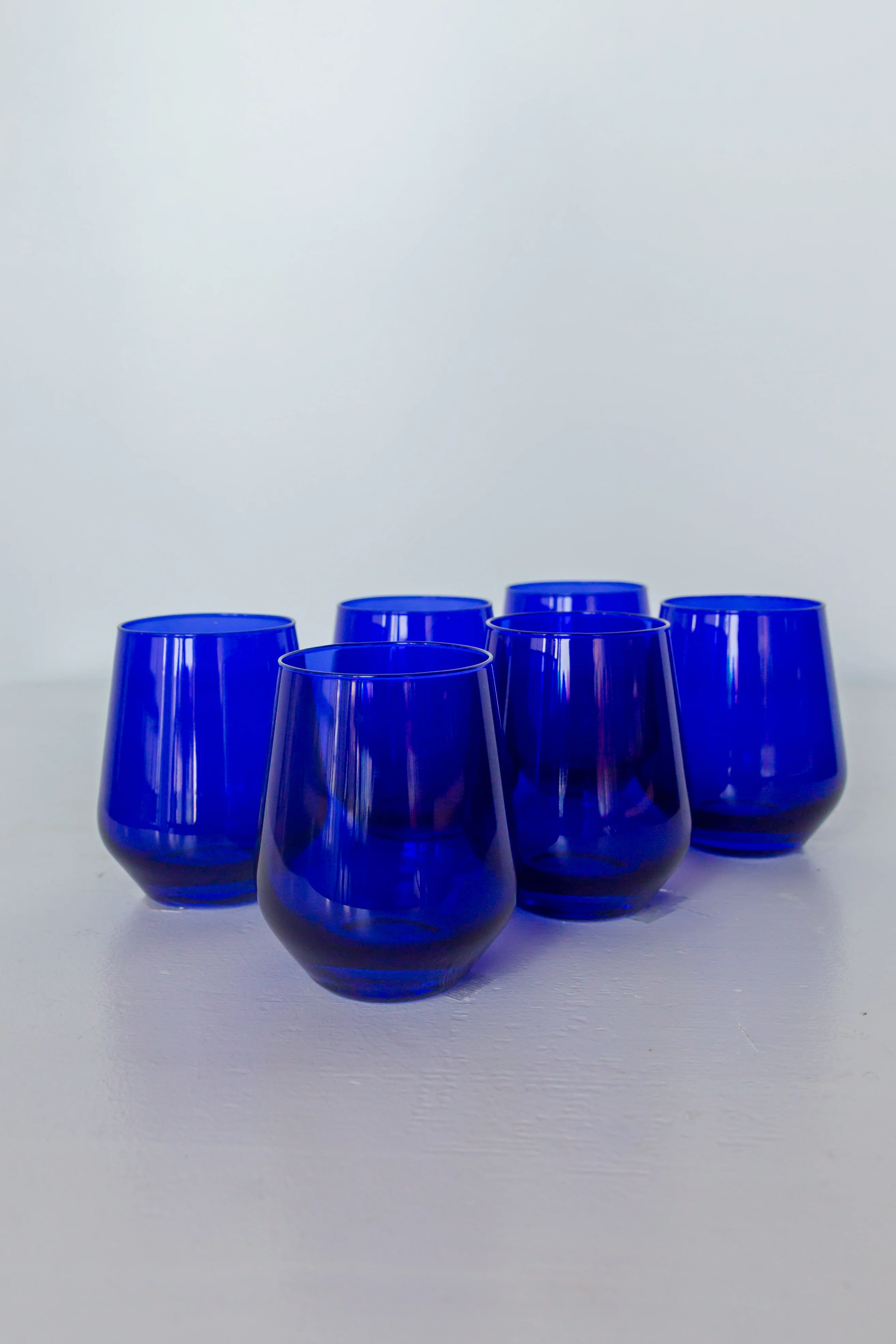Estelle Colored Wine Stemless - Set of 6 {Royal Blue} - Image 4