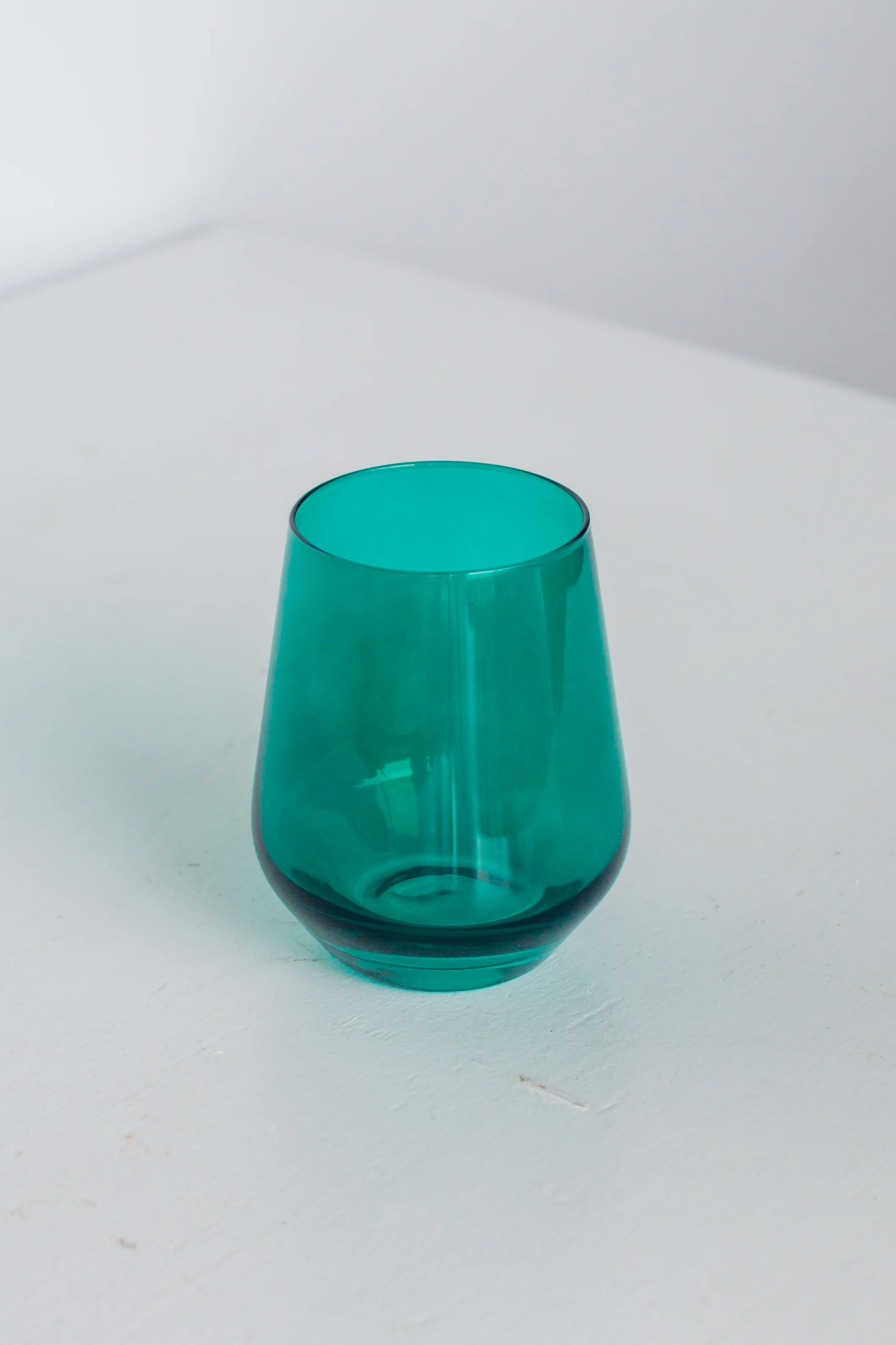 Estelle Colored Wine Stemless - Set of 2 {Emerald Green} - Image 4