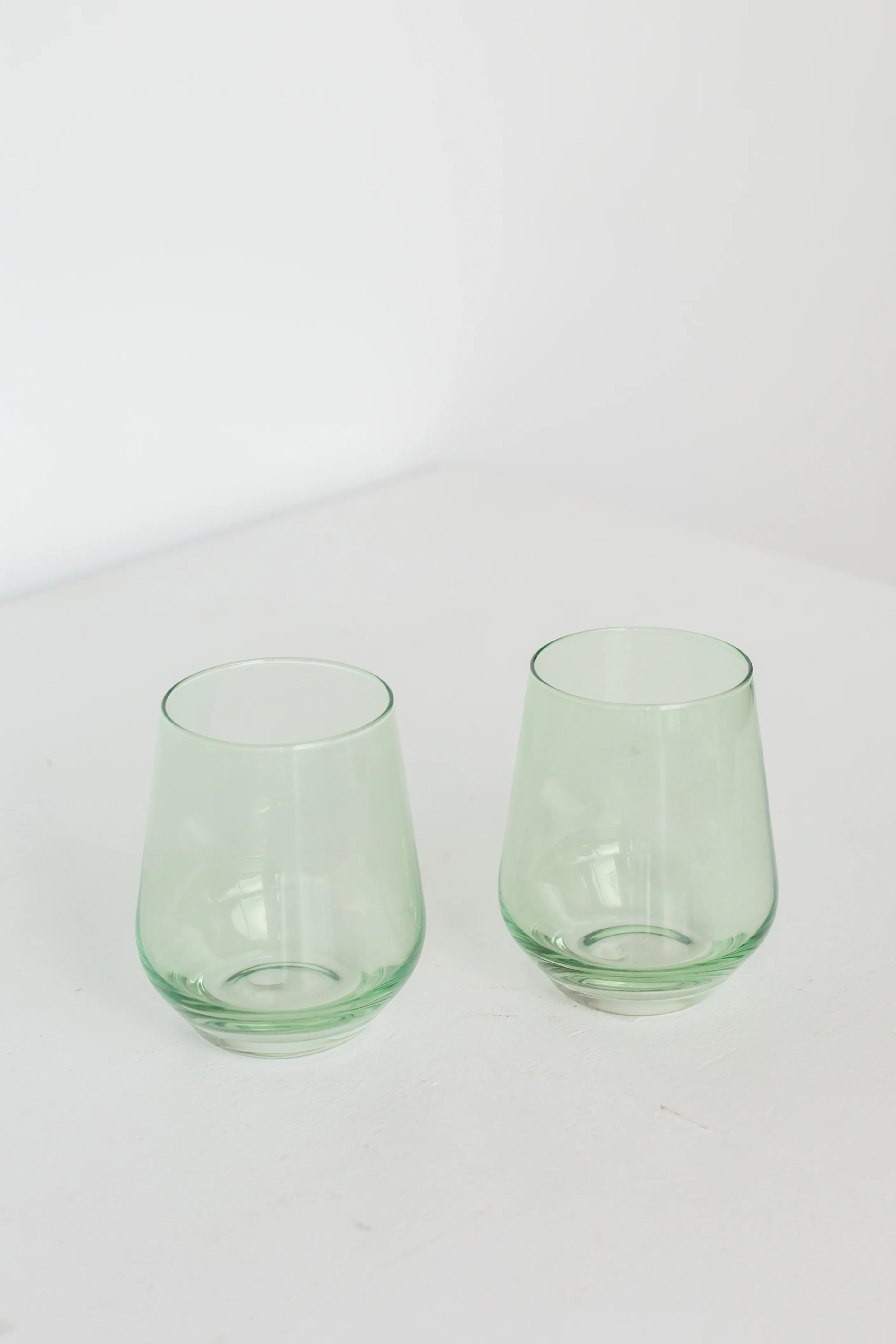 Estelle Colored Wine Stemless - Set of 2 {Mint Green} - Image 3