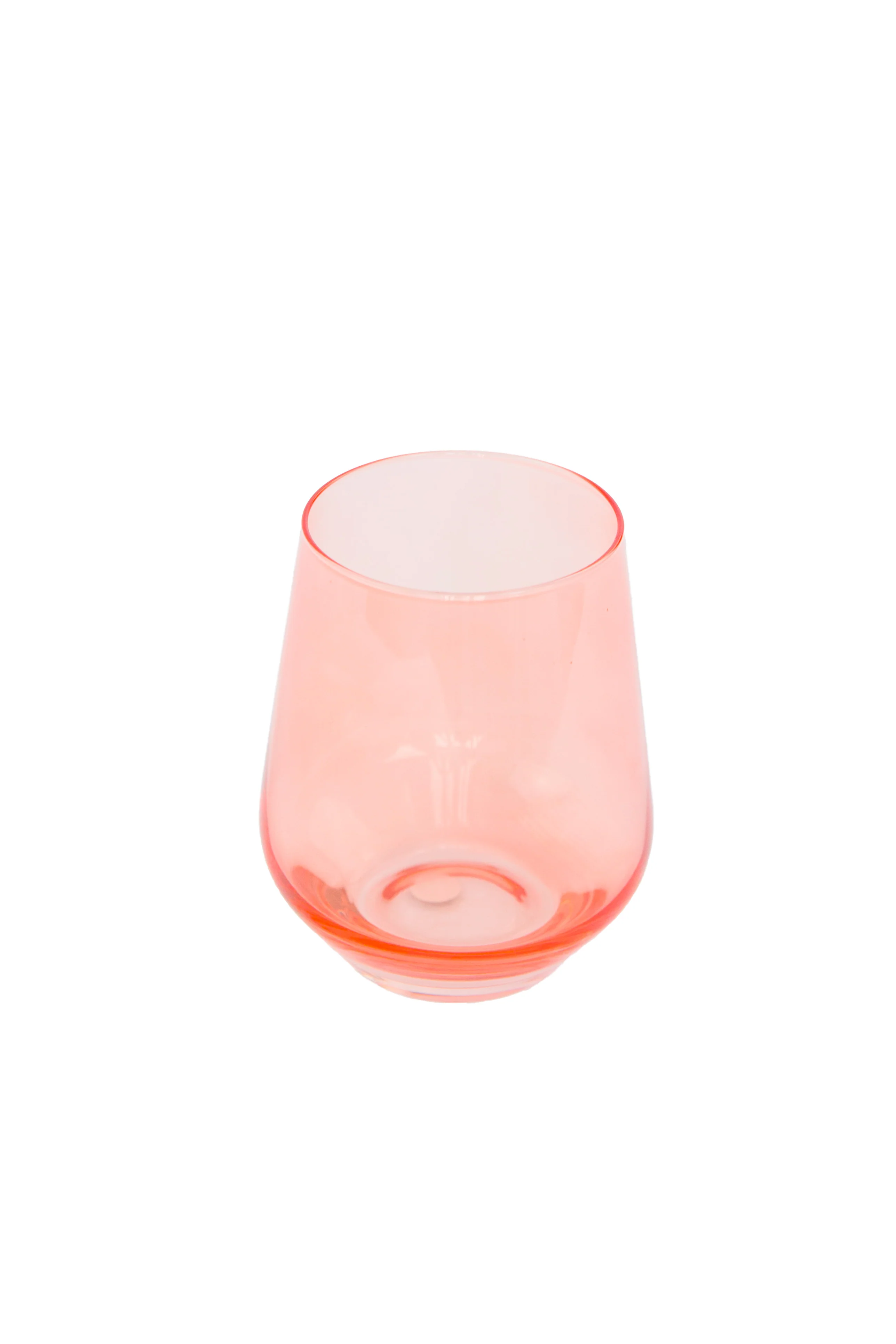 Estelle Colored Wine Stemless - Set of 2- Peach Fuzz {Our Coral Peach Pink} - Image 8