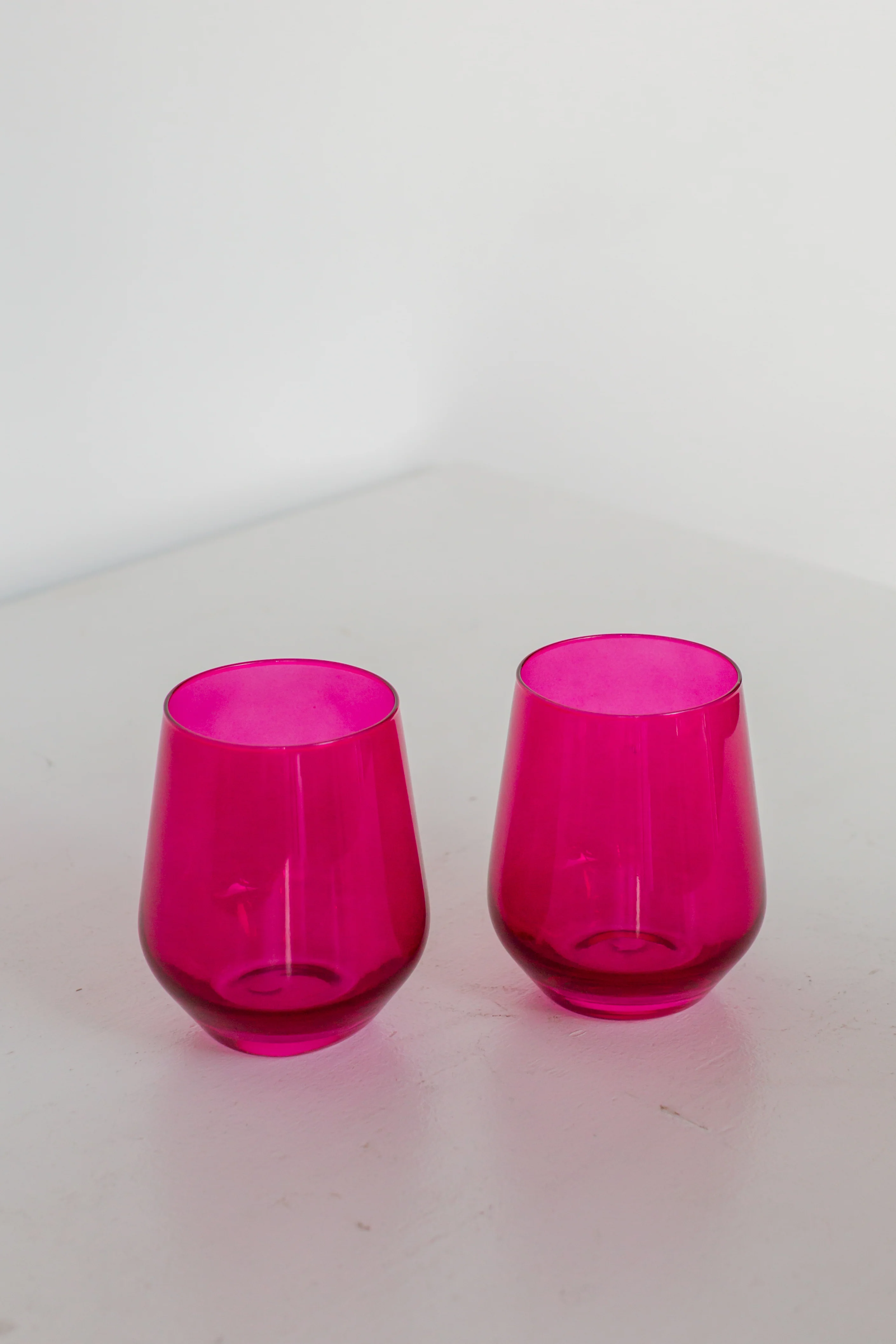 Estelle Colored Wine Stemless - Set of 2 {Viva Magenta (Our Fuchsia)} - Image 3