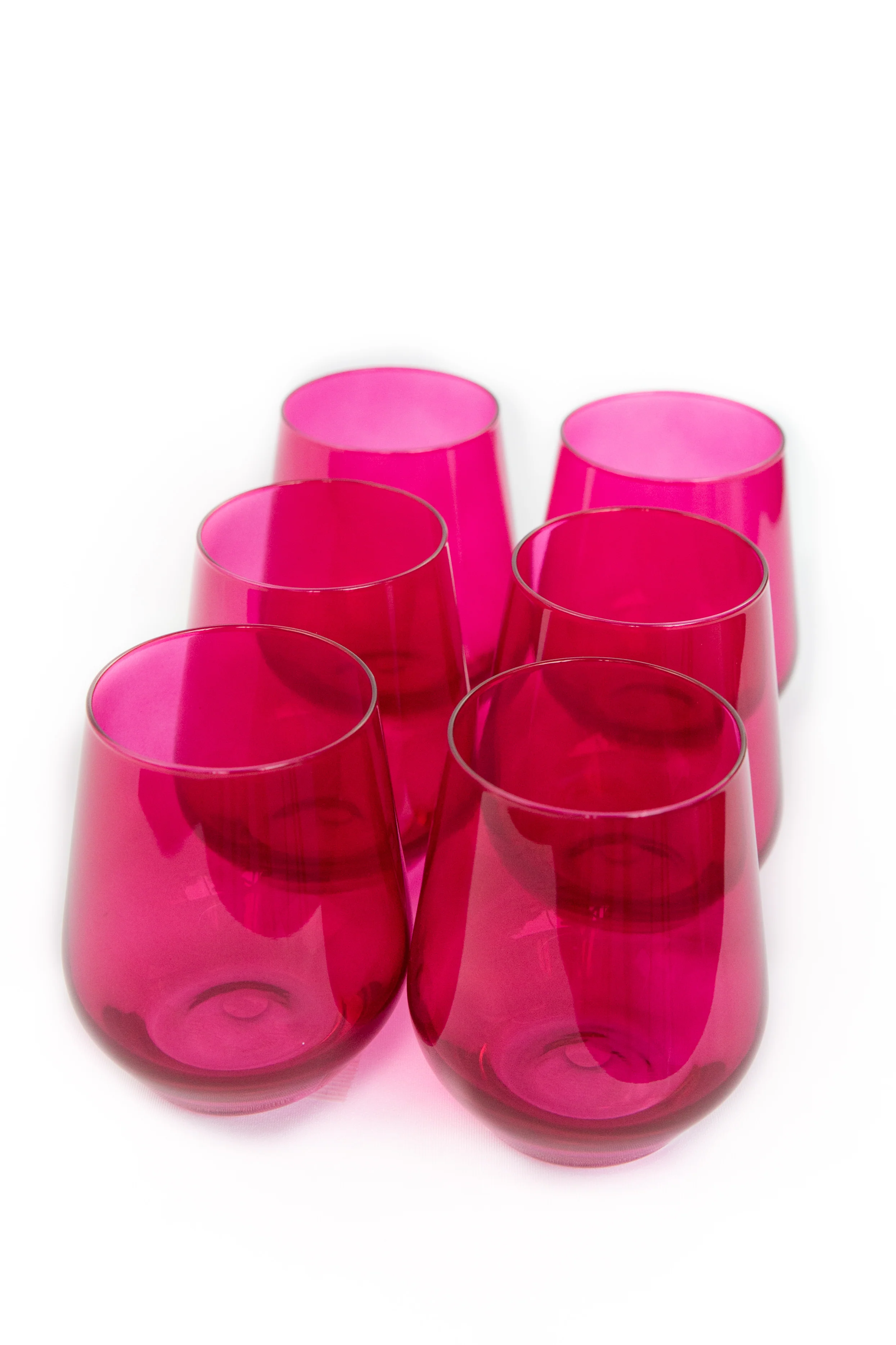 Estelle Colored Wine Stemless - Set of 6 {Viva Magenta (Our Fuchsia)} - Image 12