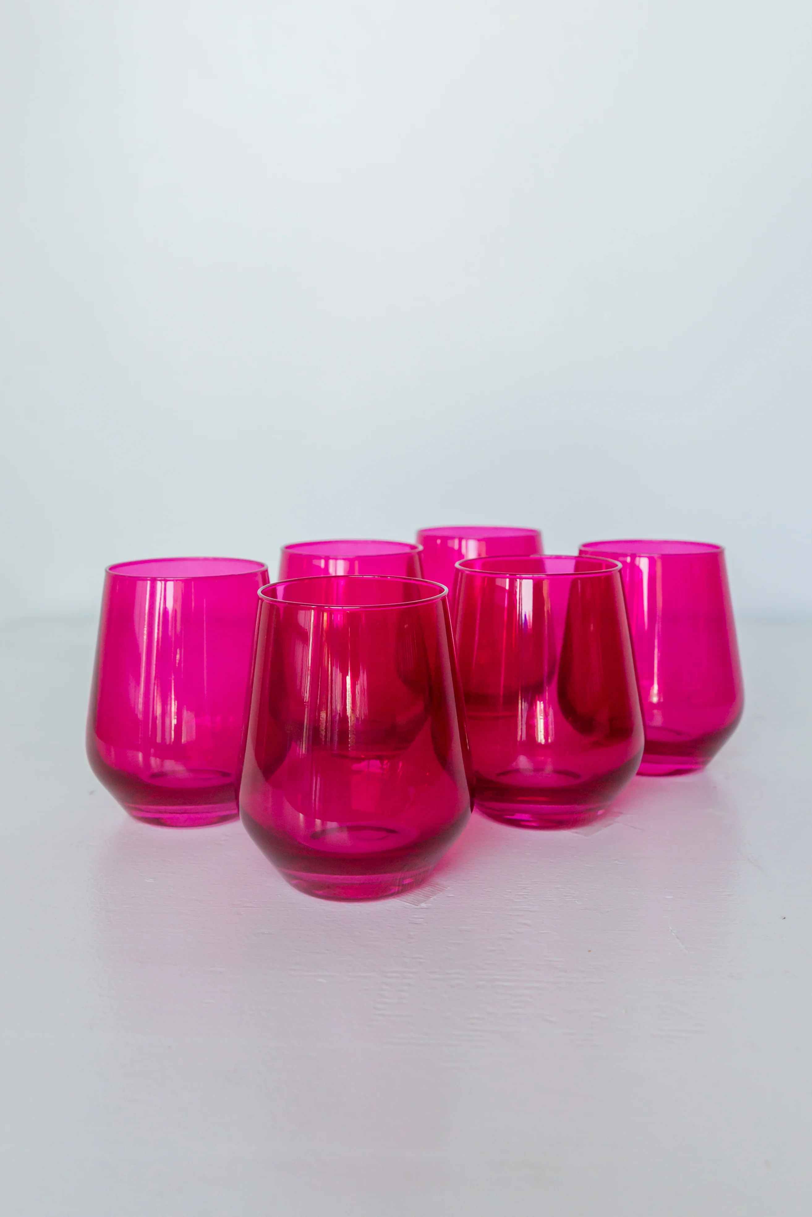 Estelle Colored Wine Stemless - Set of 6 {Viva Magenta (Our Fuchsia)} - Image 5