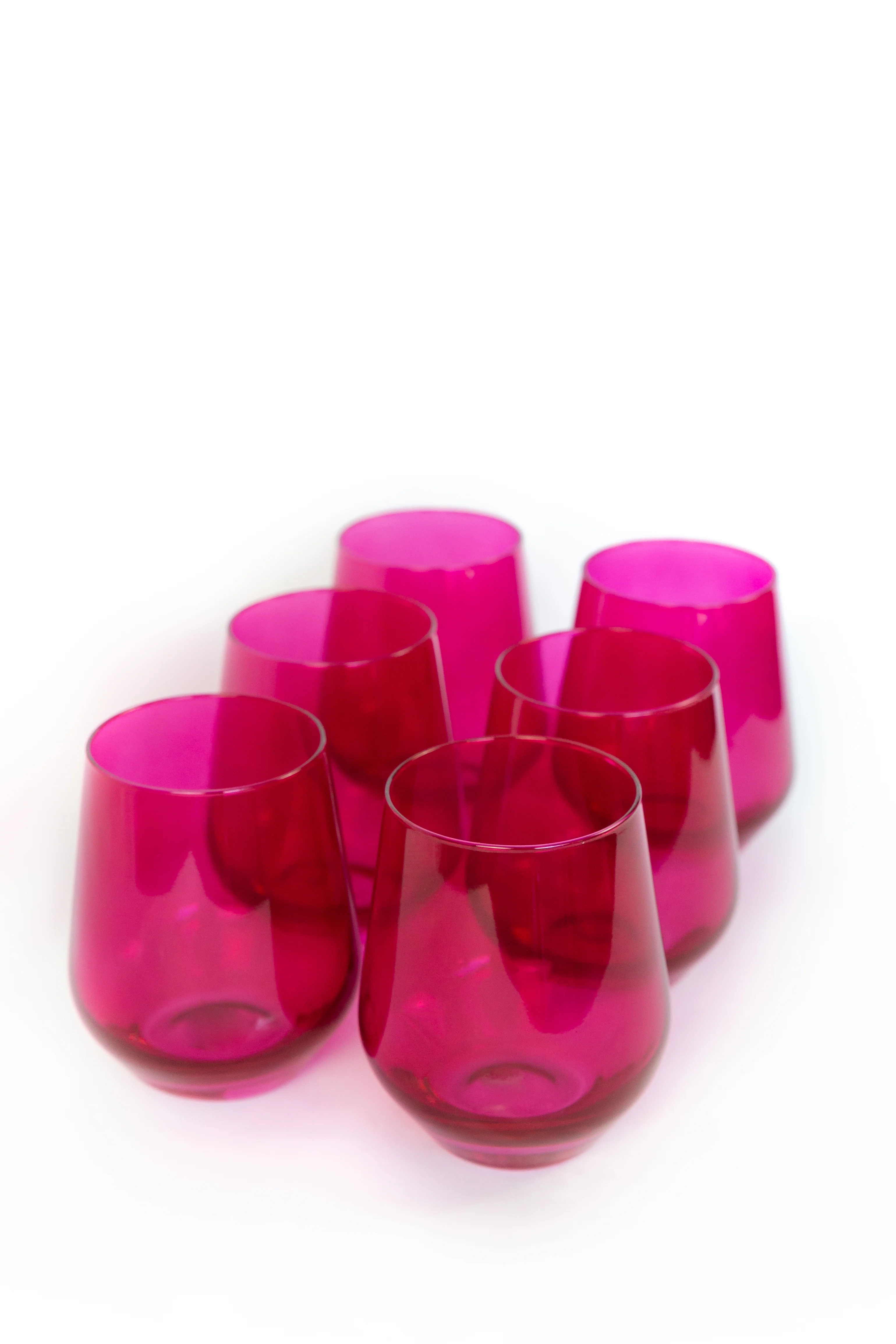 Estelle Colored Wine Stemless - Set of 6 {Viva Magenta (Our Fuchsia)} - Image 9