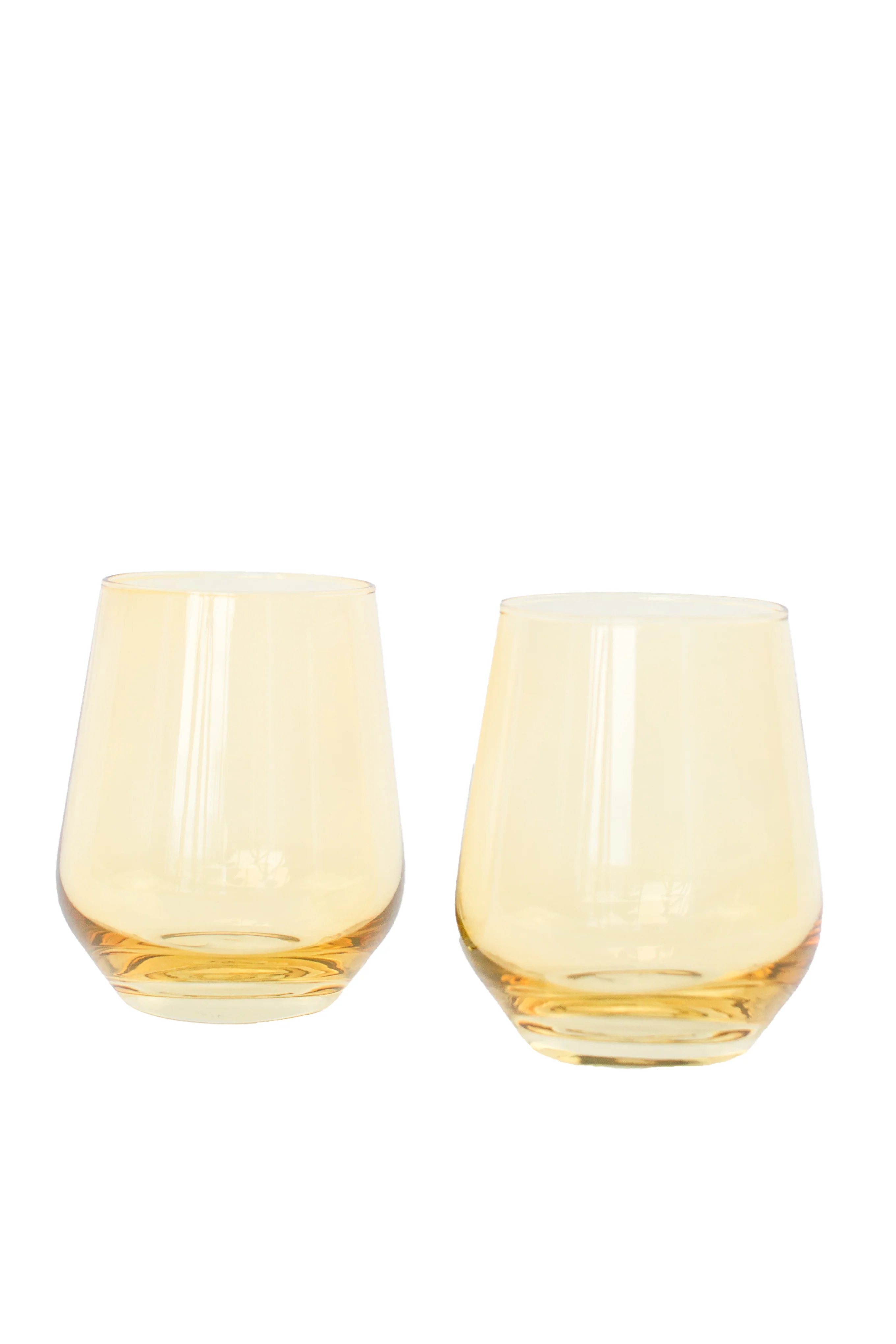 Estelle Colored Wine Stemless - Set of 6 {Yellow} - Image 12