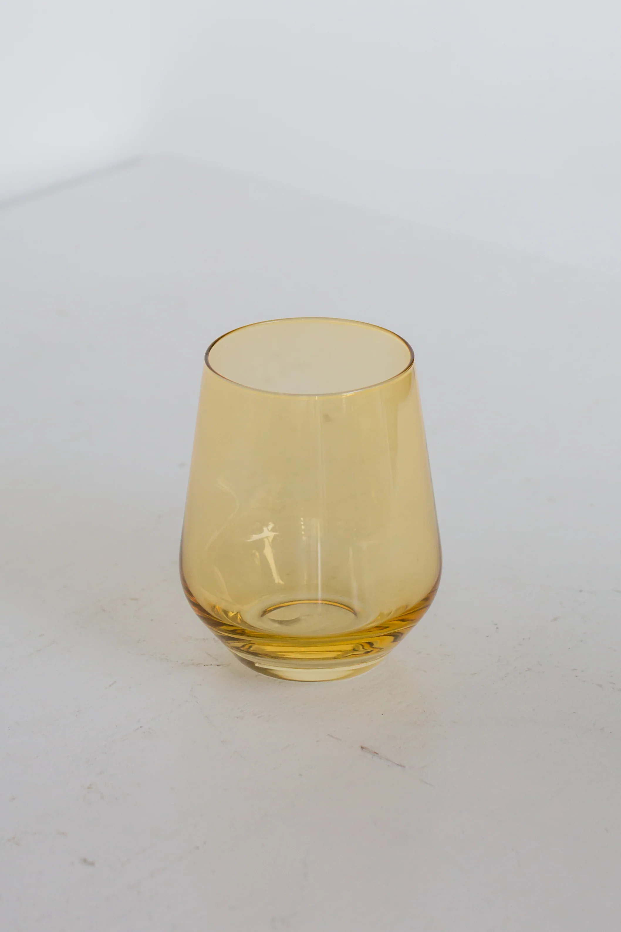 Estelle Colored Wine Stemless - Set of 6 {Yellow} - Image 3