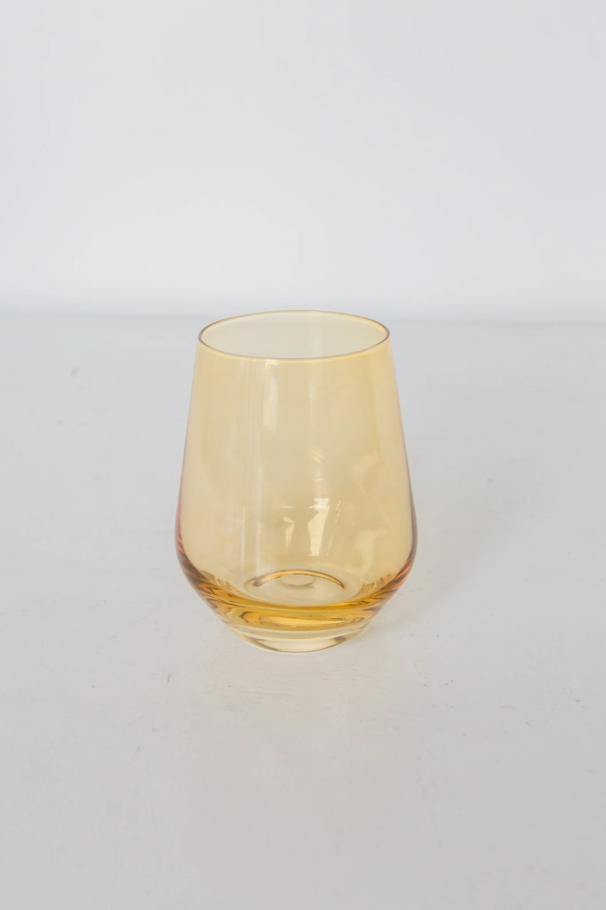 Estelle Colored Wine Stemless - Set of 6 {Yellow} - Image 6