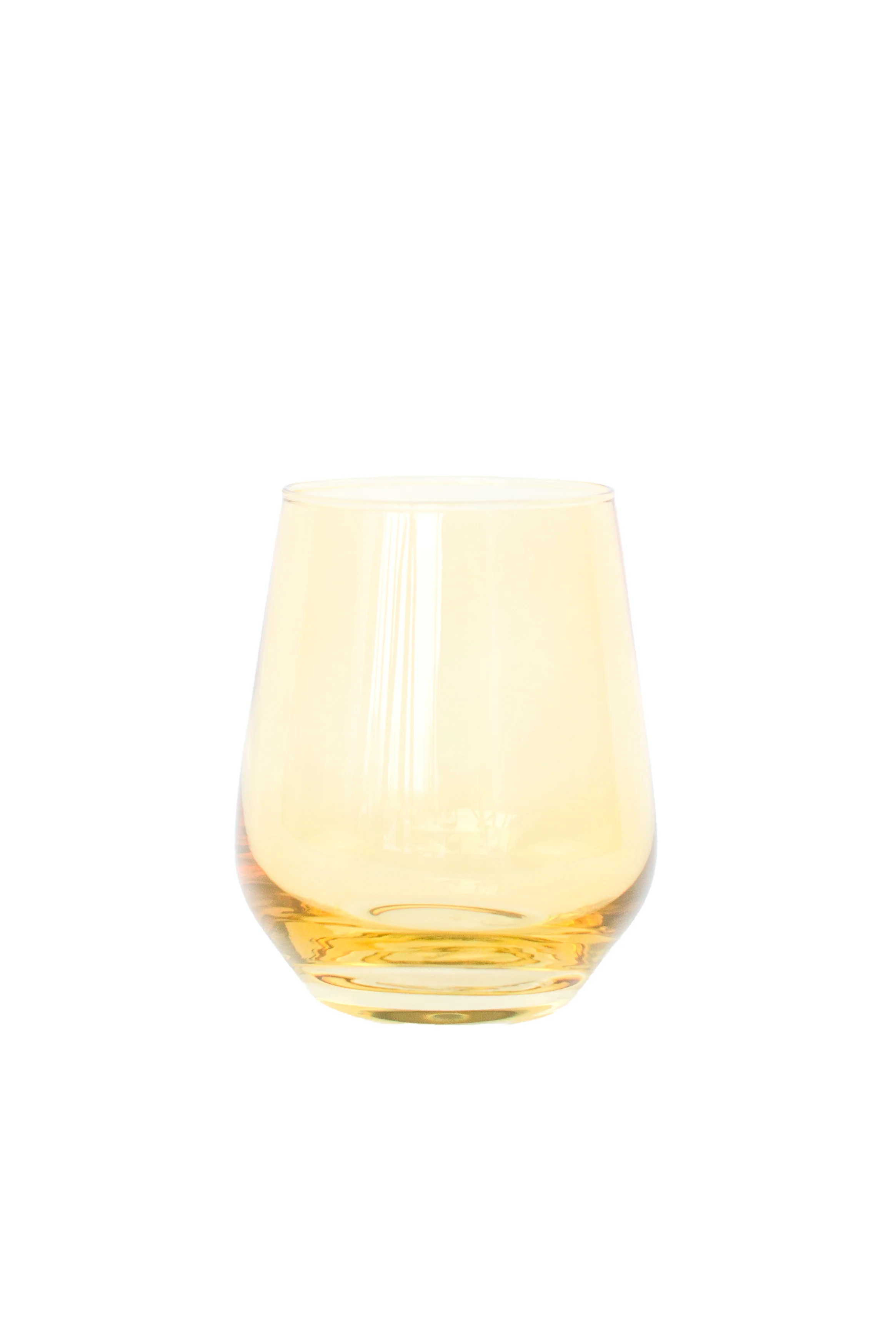 Estelle Colored Wine Stemless - Set of 6 {Yellow} - Image 8