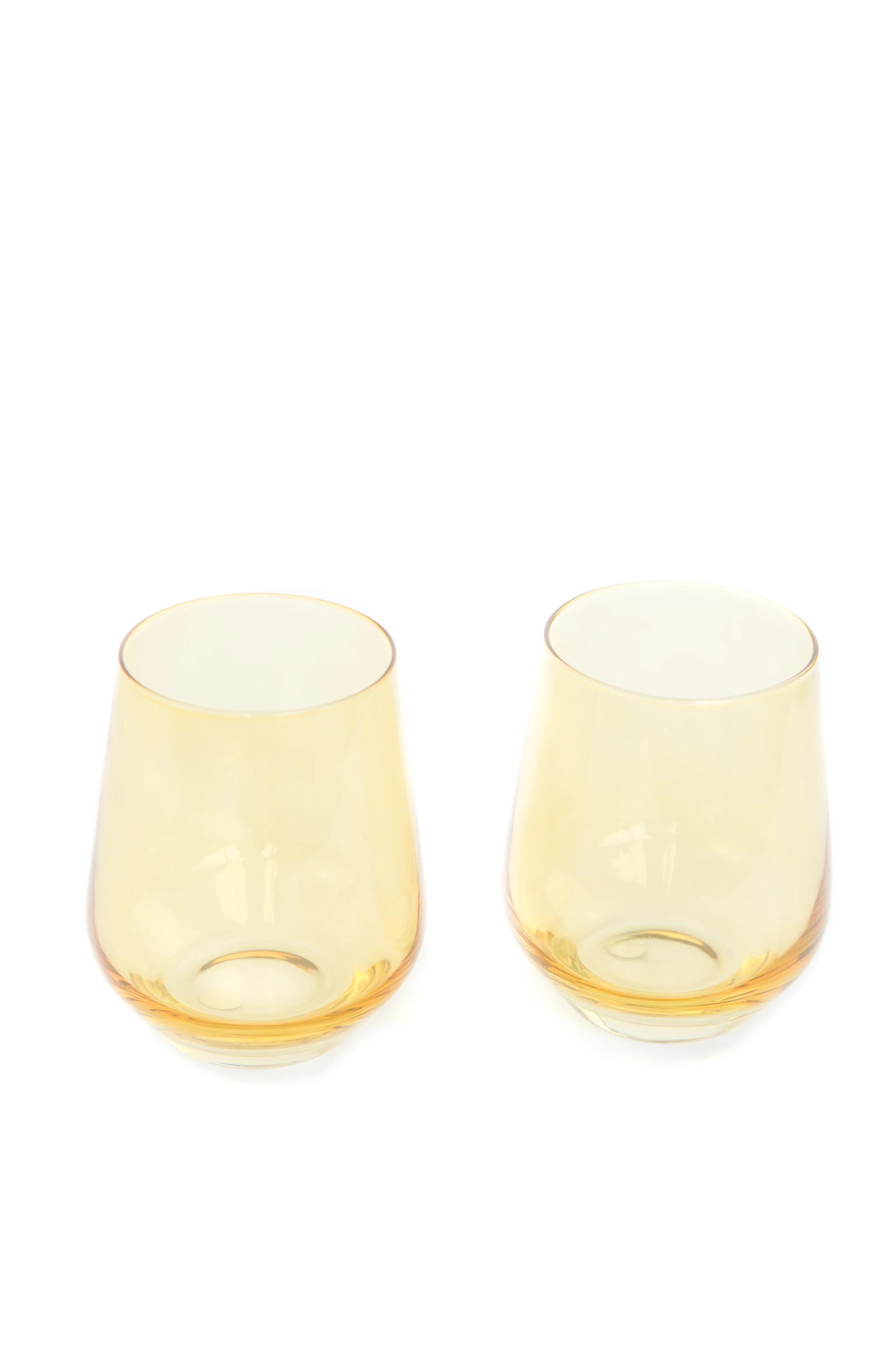 Estelle Colored Wine Stemless - Set of 6 {Yellow} - Image 9