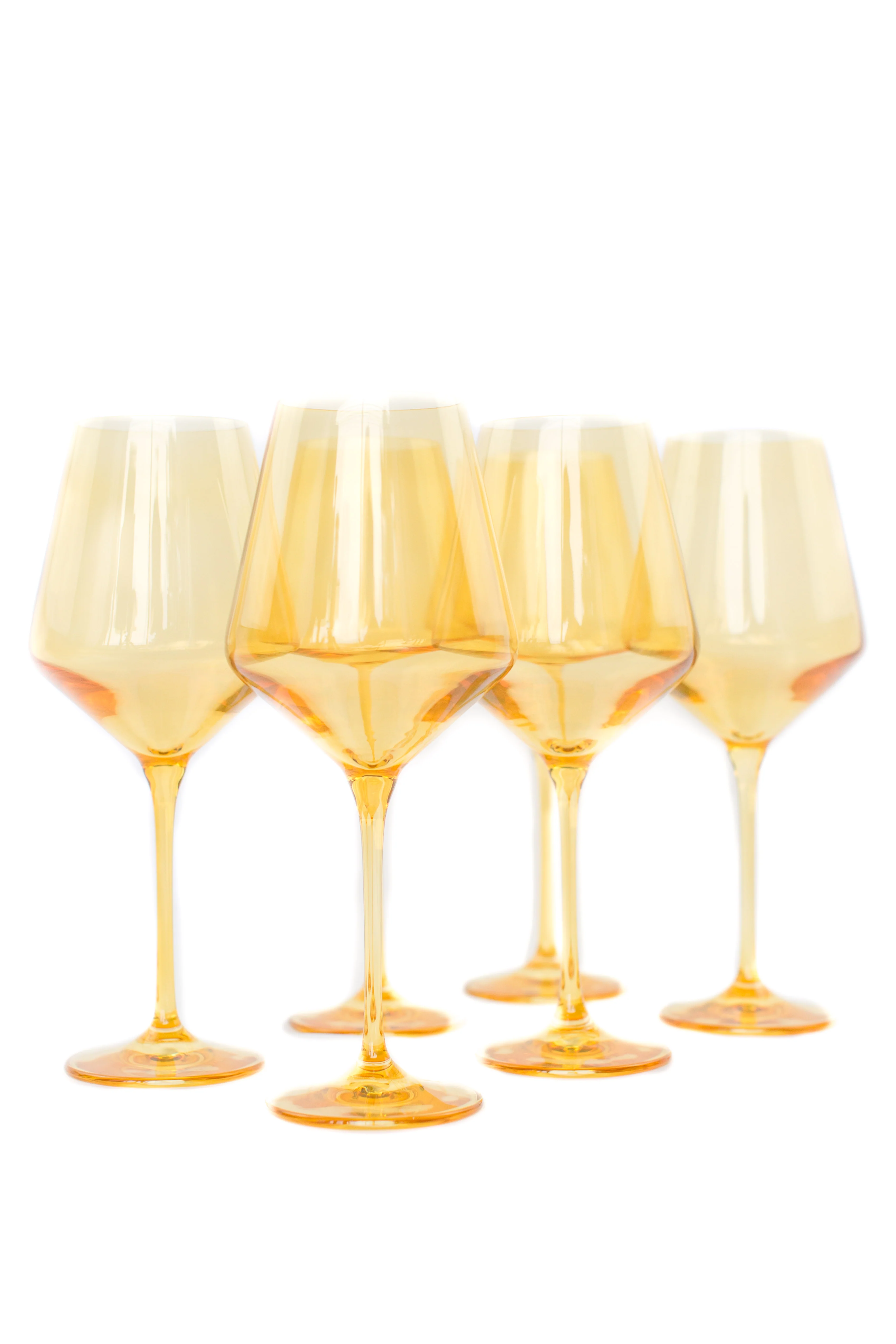 Estelle Colored Wine Stemware - Set of 6 {Yellow} - Image 7