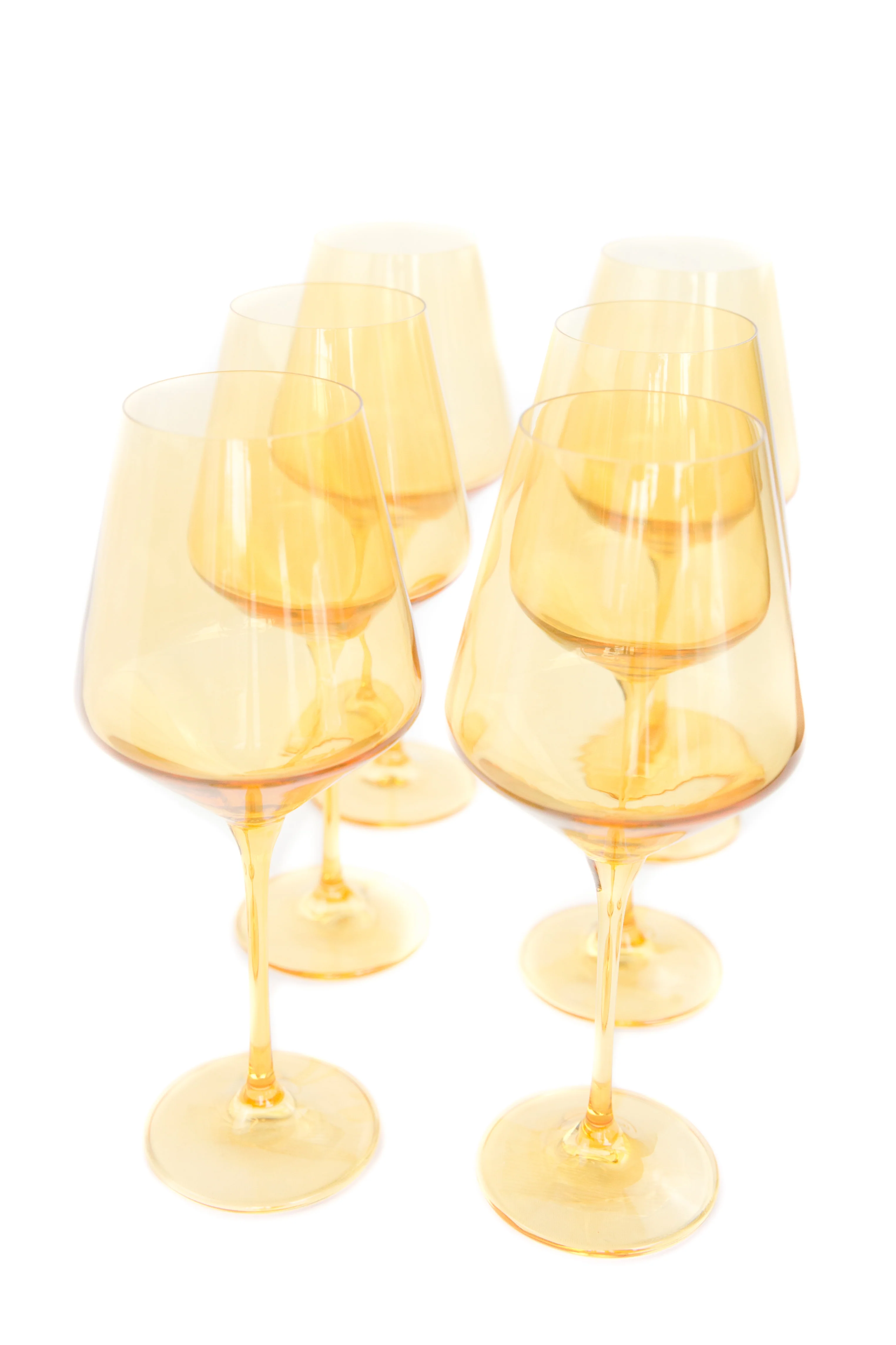 Estelle Colored Wine Stemware - Set of 6 {Yellow} - Image 8