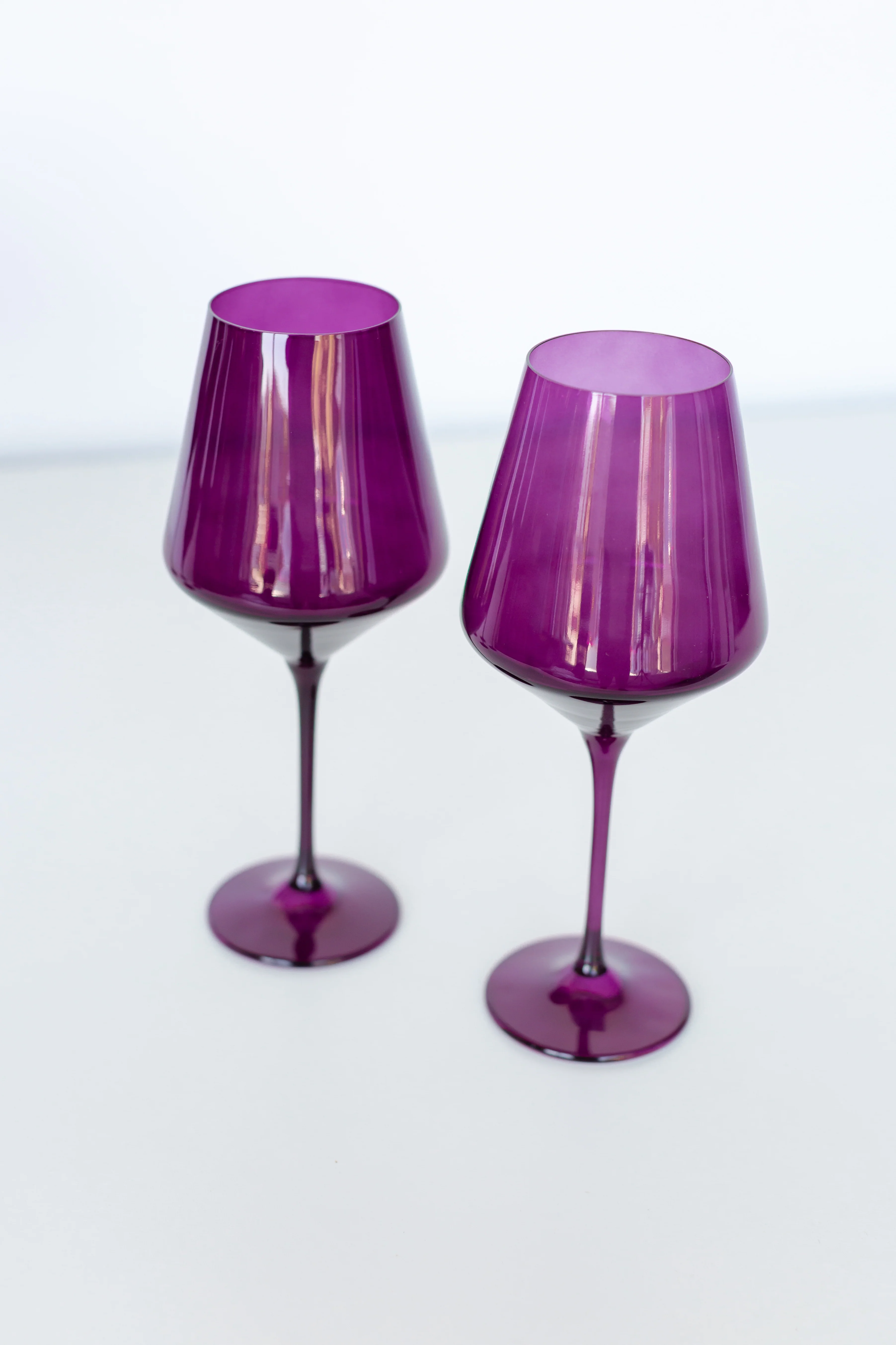 Estelle Colored Wine Stemware - Set of 6 {Amethyst} - Image 4