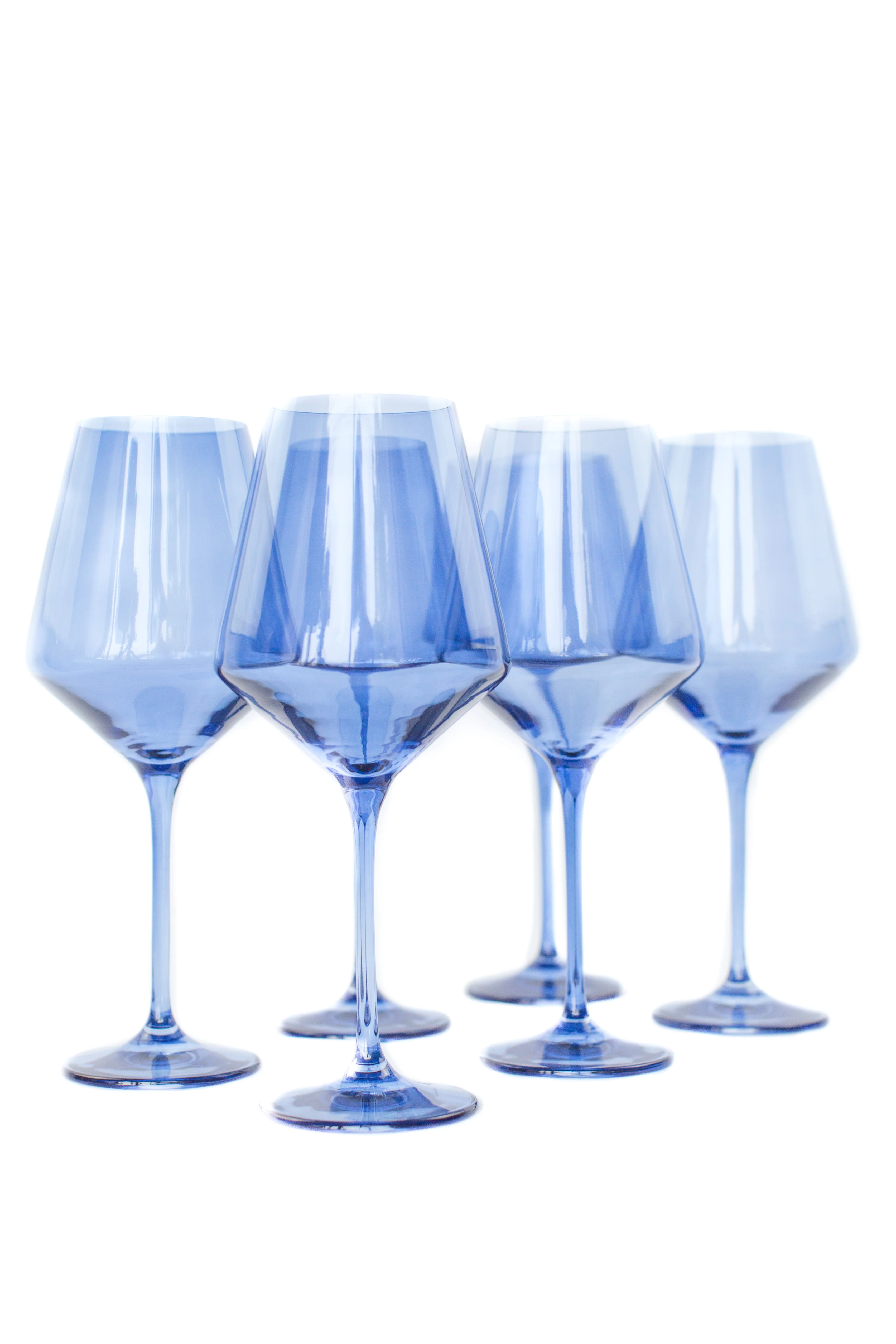 Estelle Colored Wine Stemware - Set of 6 {Cobalt Blue} - Image 5