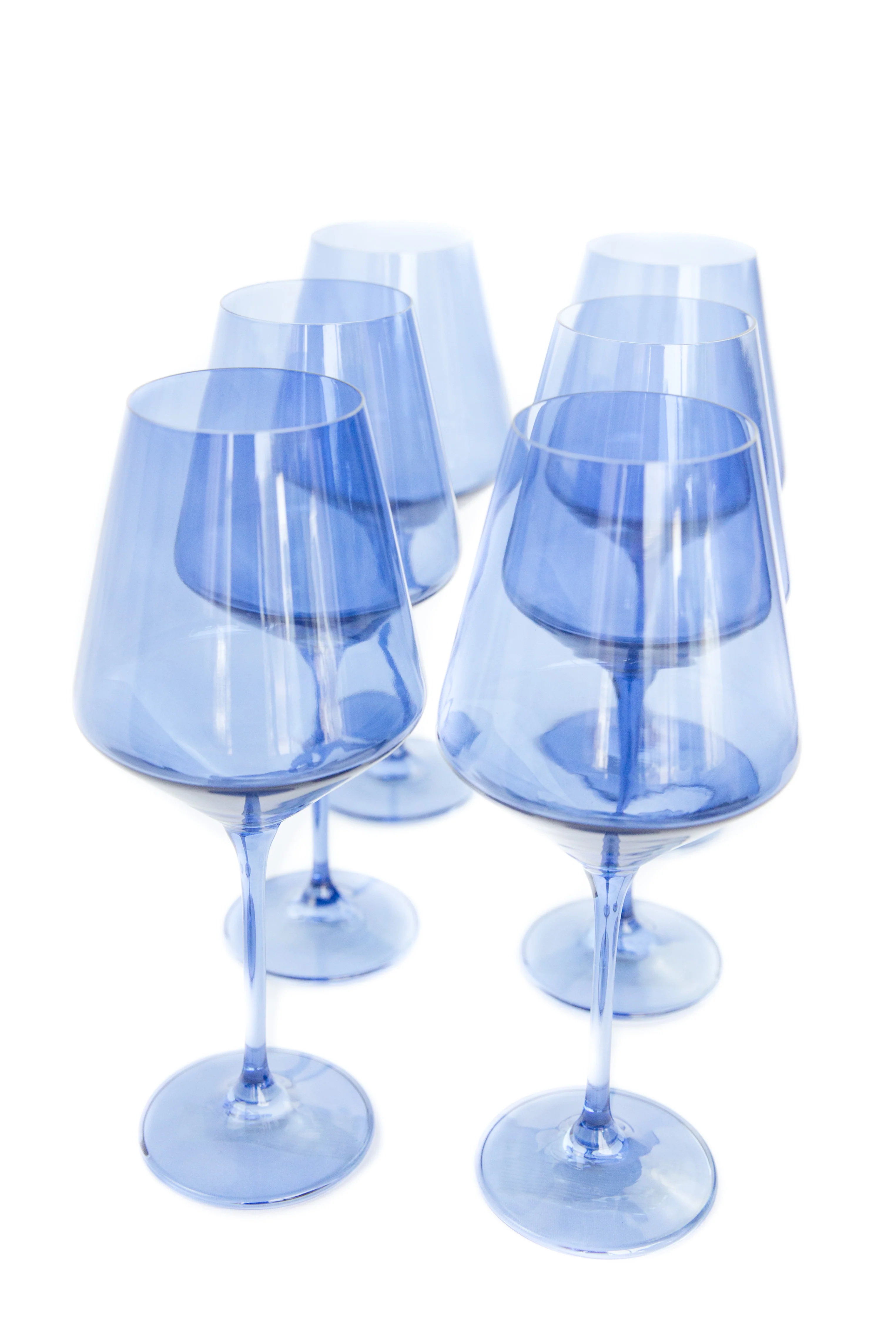 Estelle Colored Wine Stemware - Set of 6 {Cobalt Blue} - Image 6