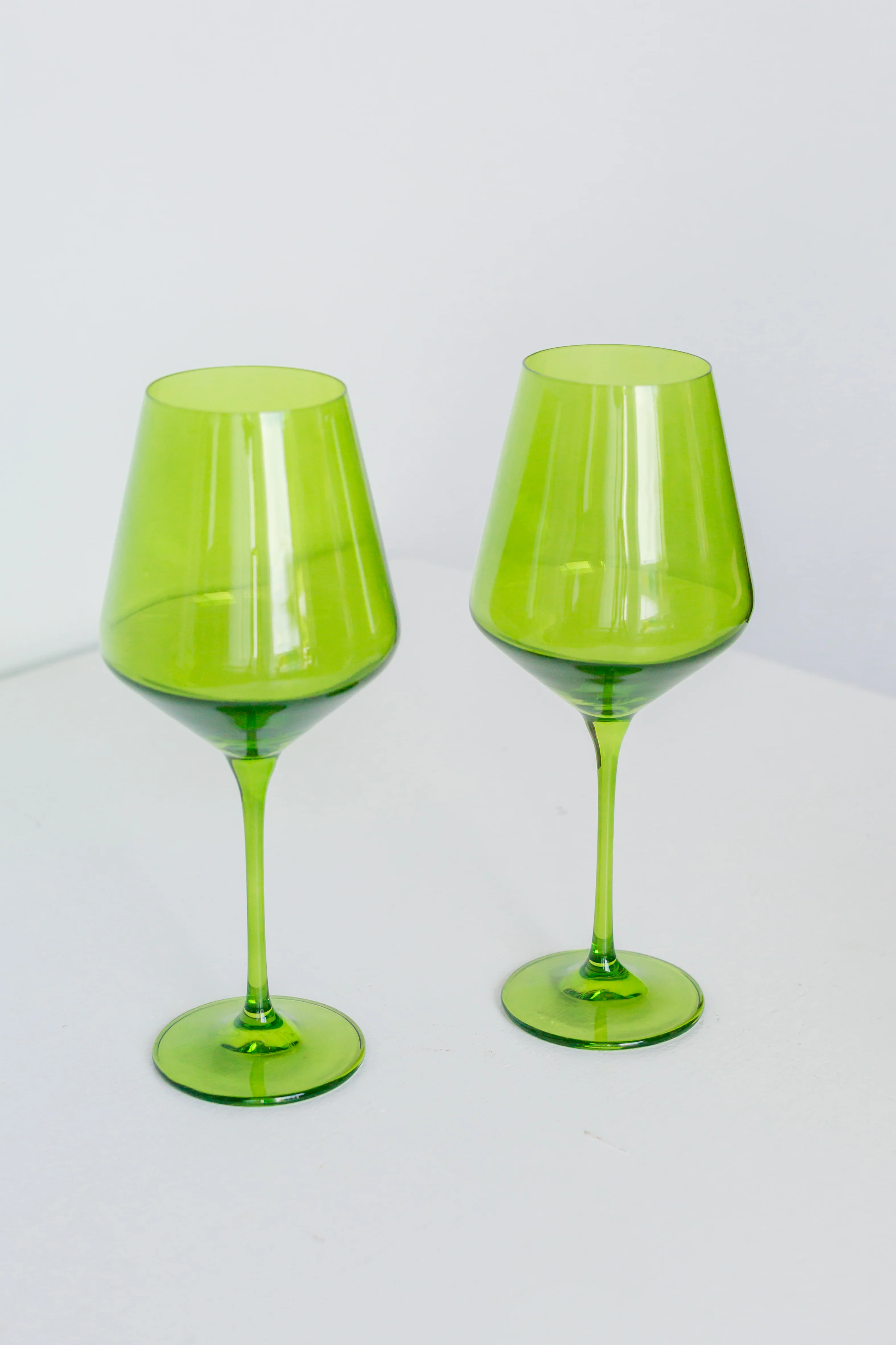 Estelle Colored Wine Stemware - Set of 6 {Forest Green} - Image 5
