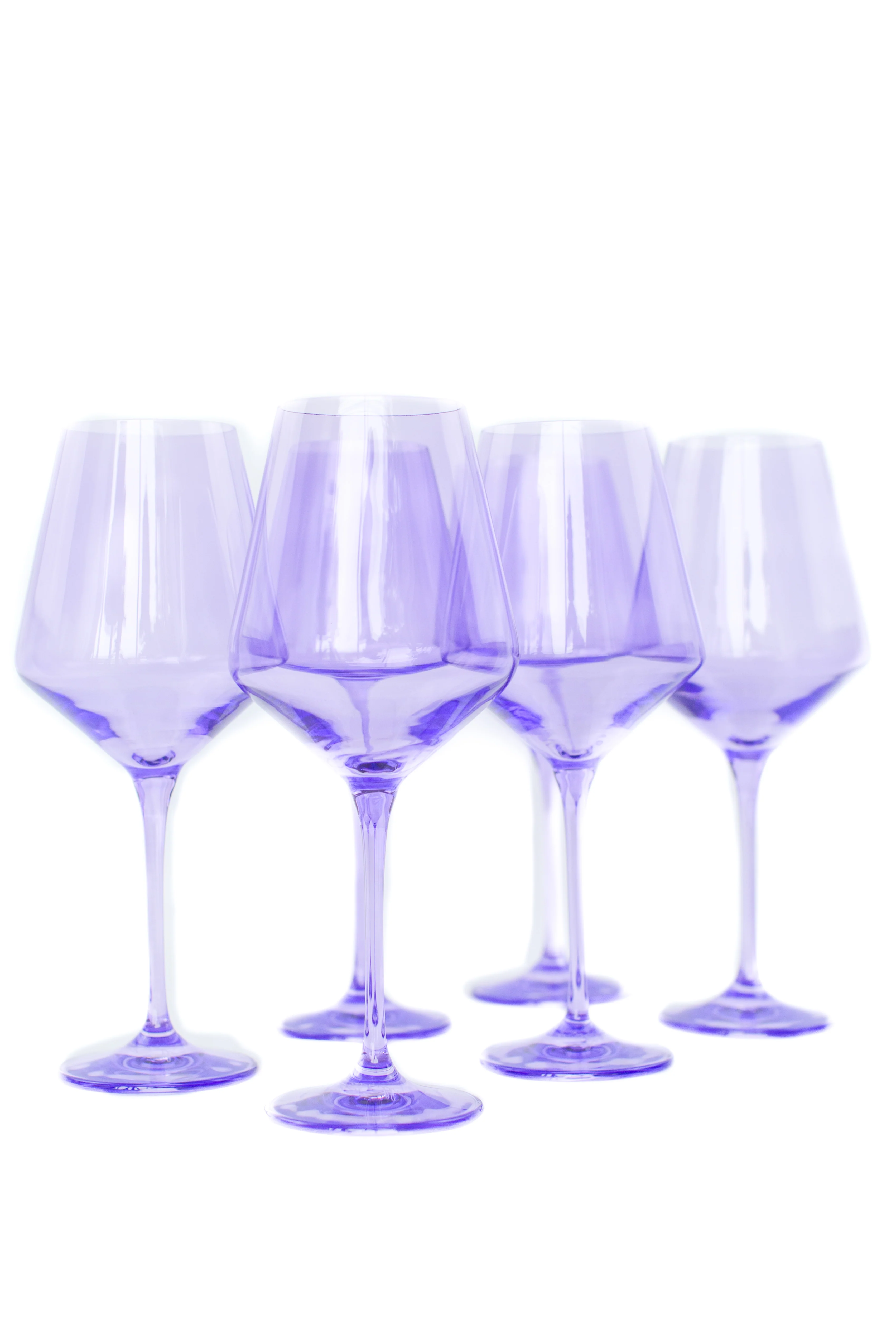 Estelle Colored Wine Stemware - Set of 6 {Lavender} - Image 6
